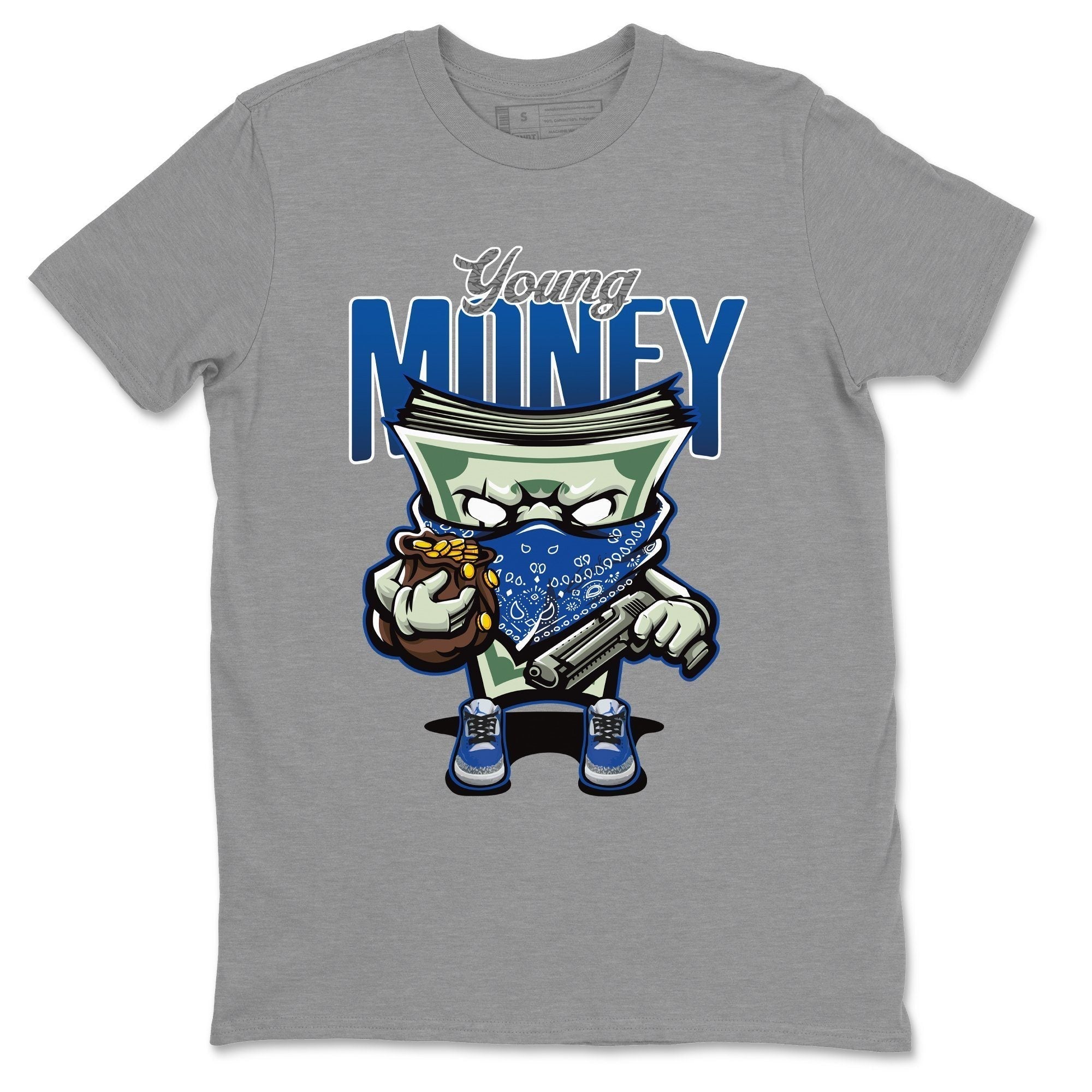Young Money Unisex Tops - Air Jordan 3 Varsity Royal