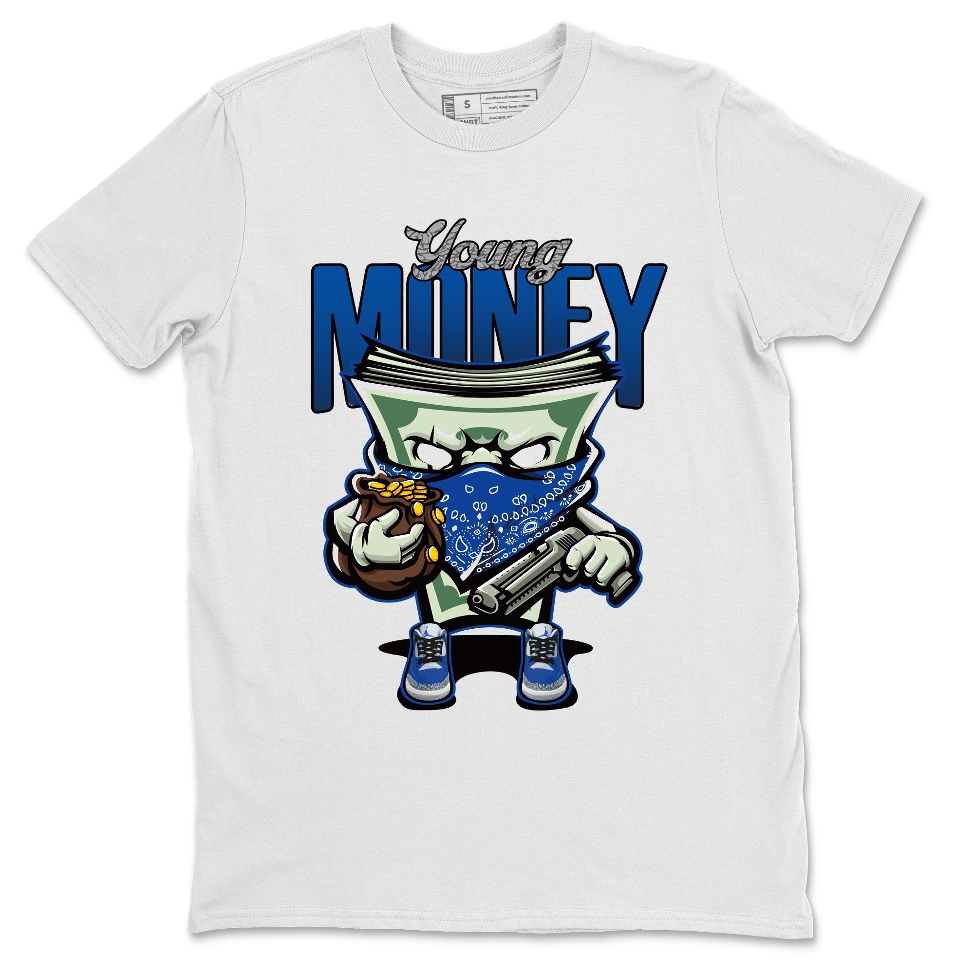 Young Money Unisex Tops - Air Jordan 3 Varsity Royal