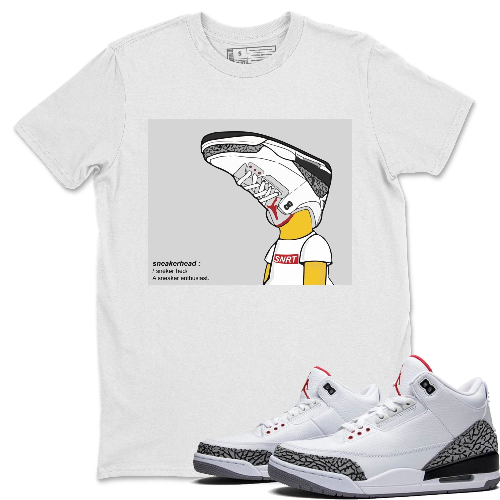 AJ3 snkmatch Unisex Tops - Air Jordan 3 White Cement