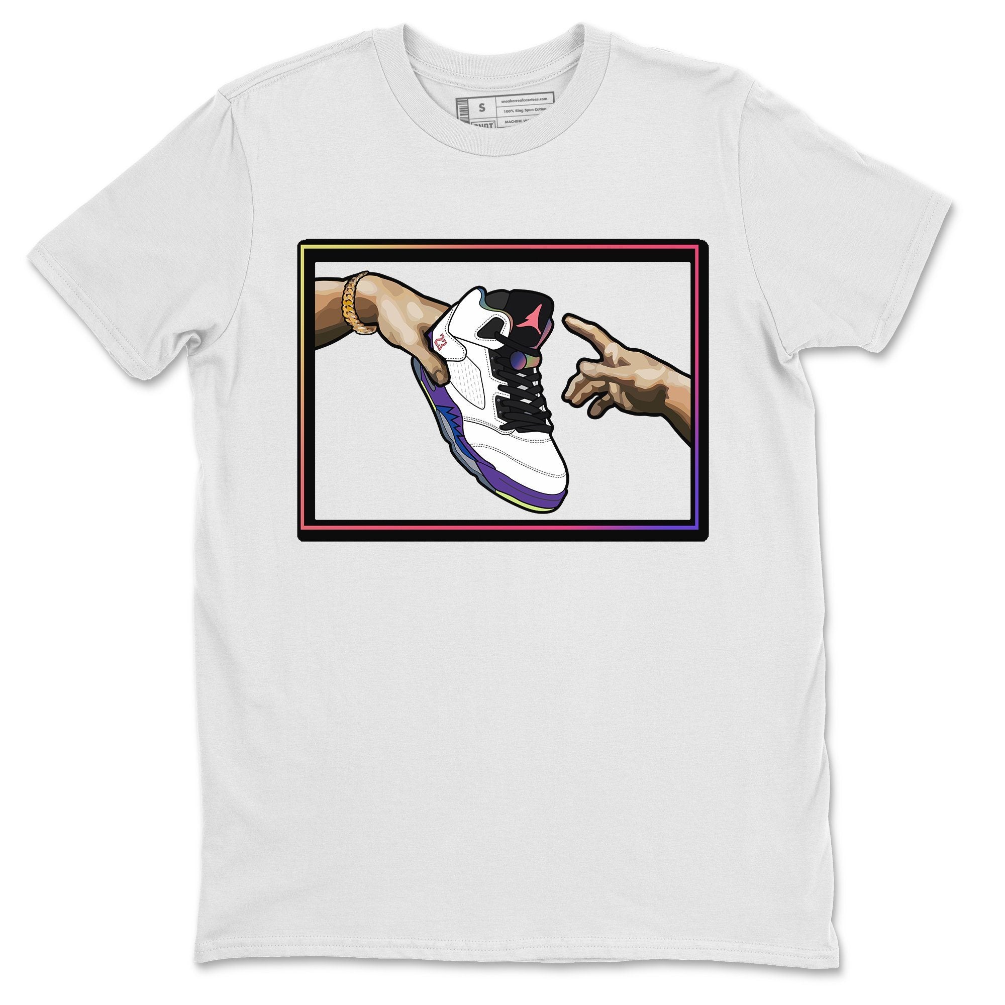 Adam's Creation Unisex Tops - Air Jordan 5 Ghost Green