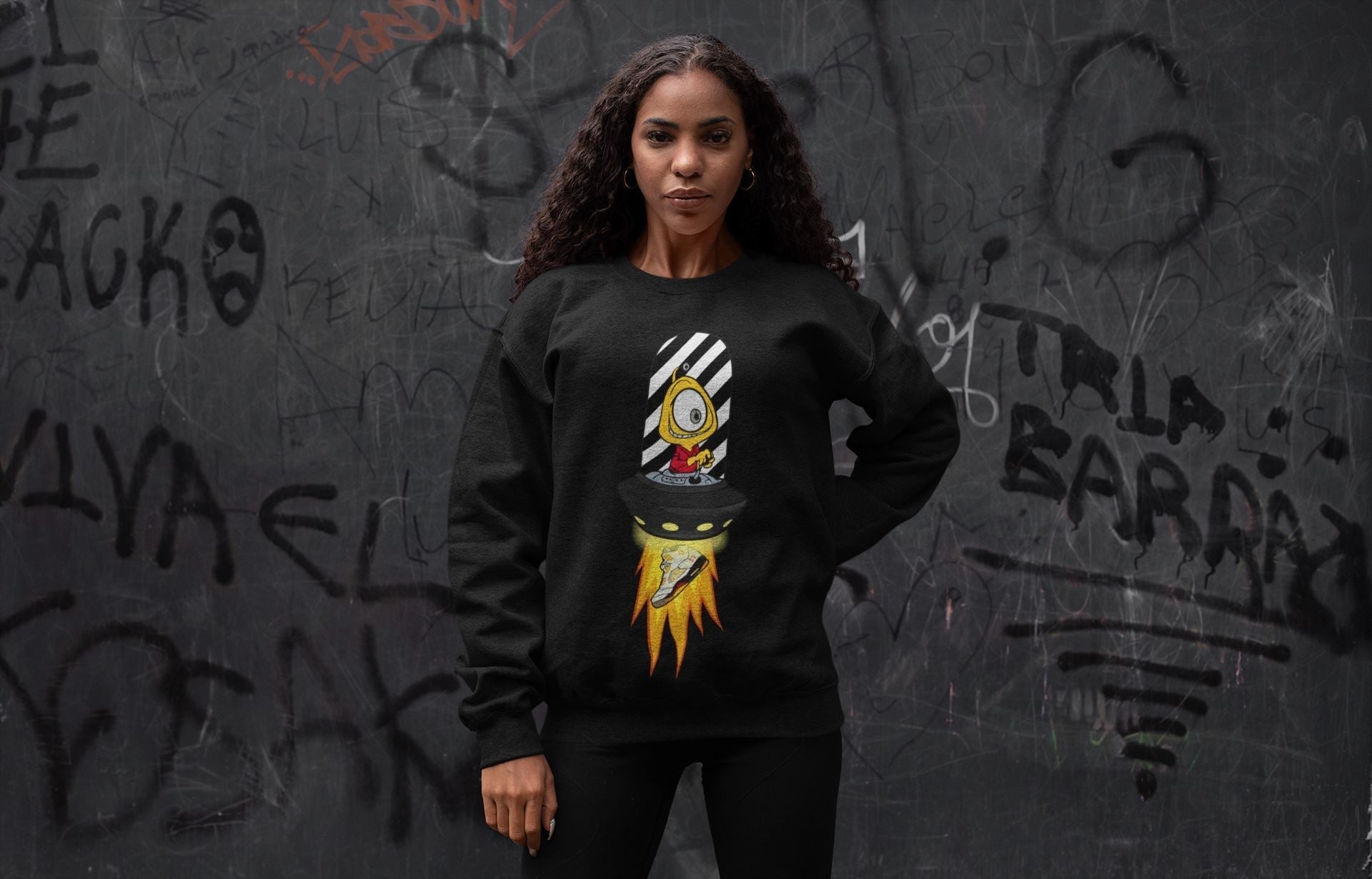 Alien Unisex Tops - Air Jordan 5 OFF-WHITE Sail