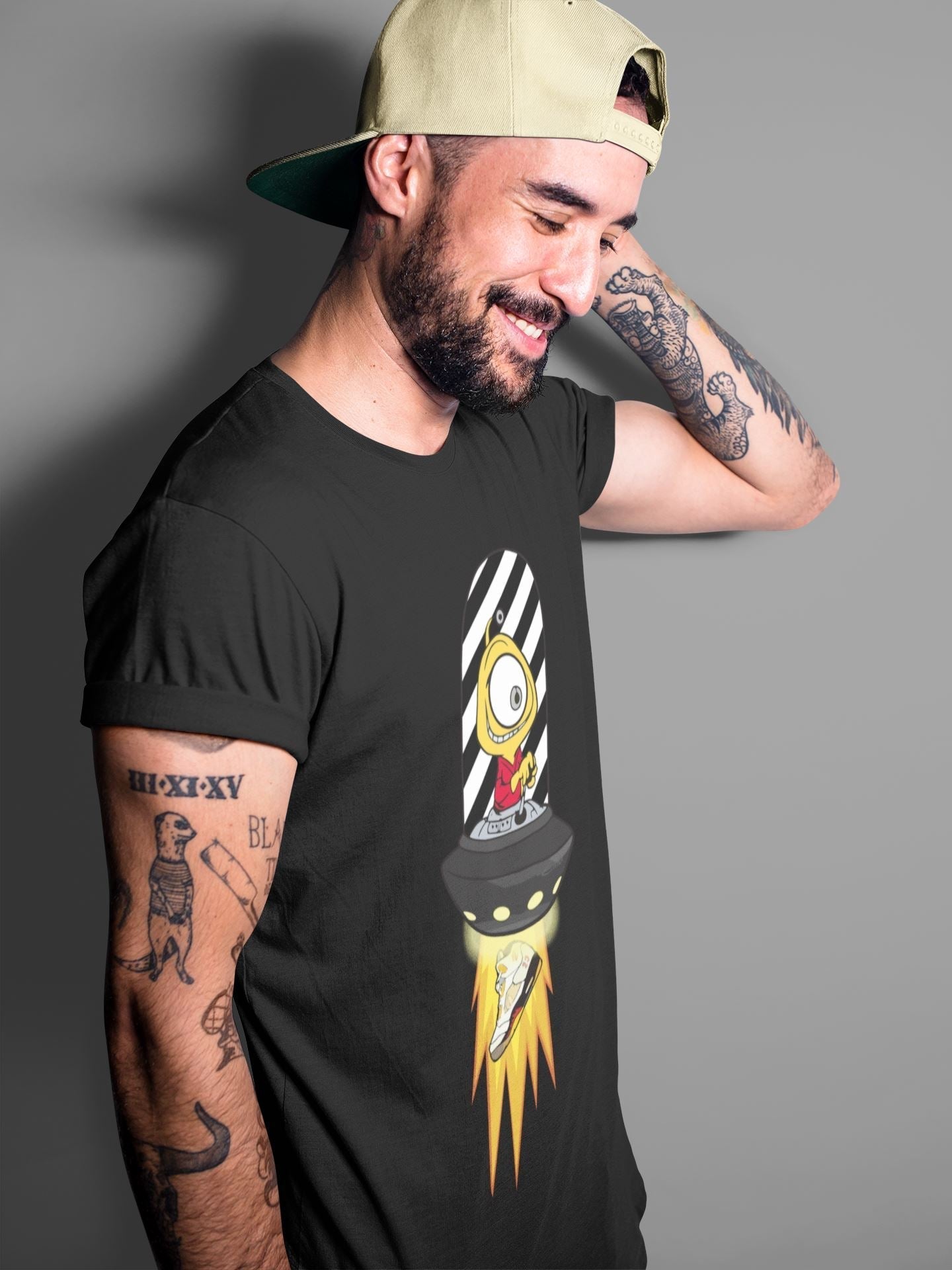 Alien Unisex Tops - Air Jordan 5 OFF-WHITE Sail