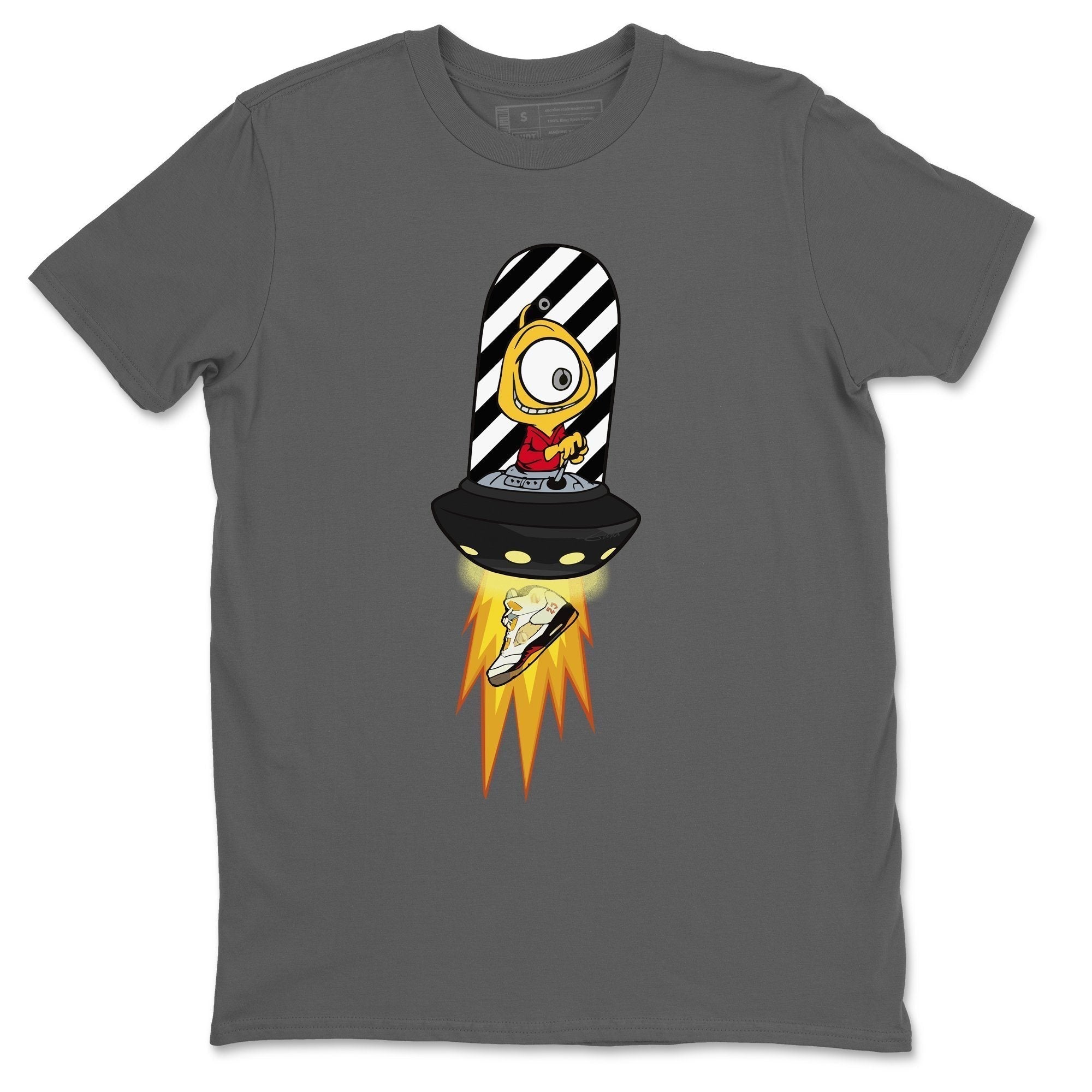 Alien Unisex Tops - Air Jordan 5 OFF-WHITE Sail