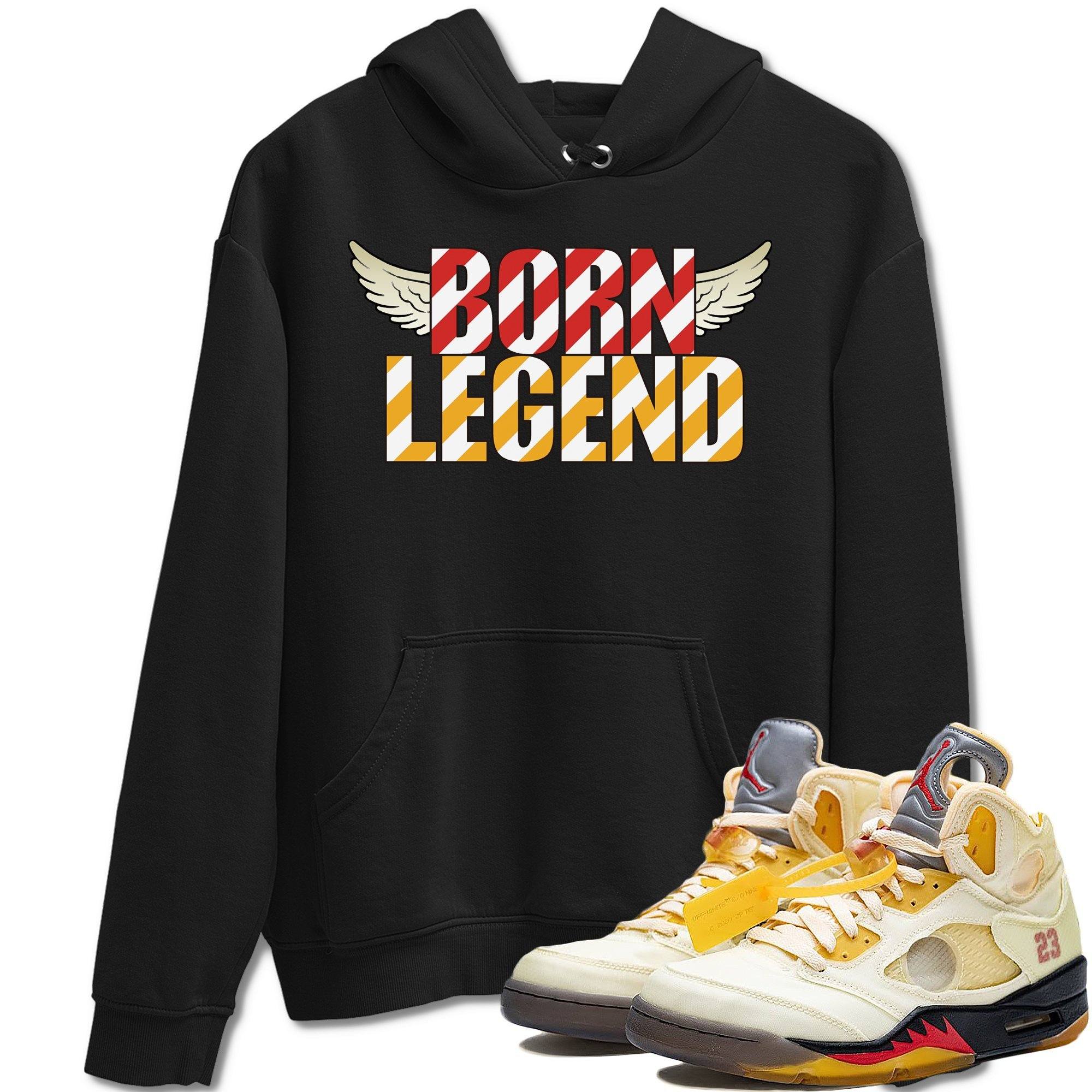 Born Legend Unisex Tops - Air Jordan 5 OFF-WHITE Sail