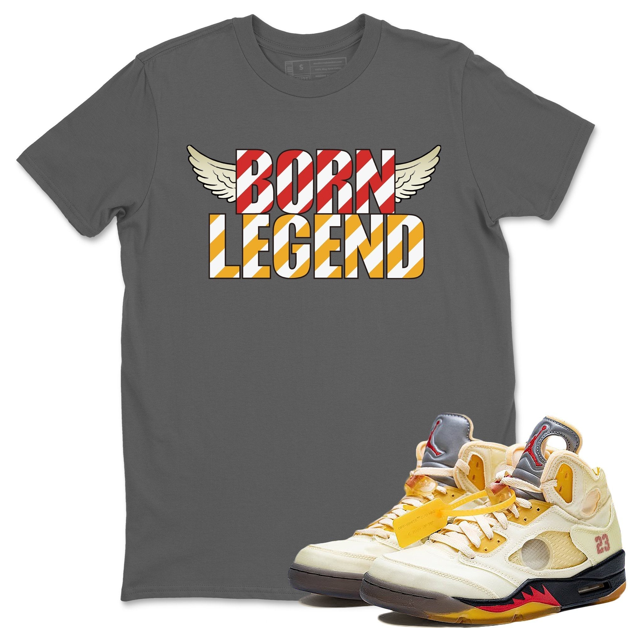 Born Legend Unisex Tops - Air Jordan 5 OFF-WHITE Sail