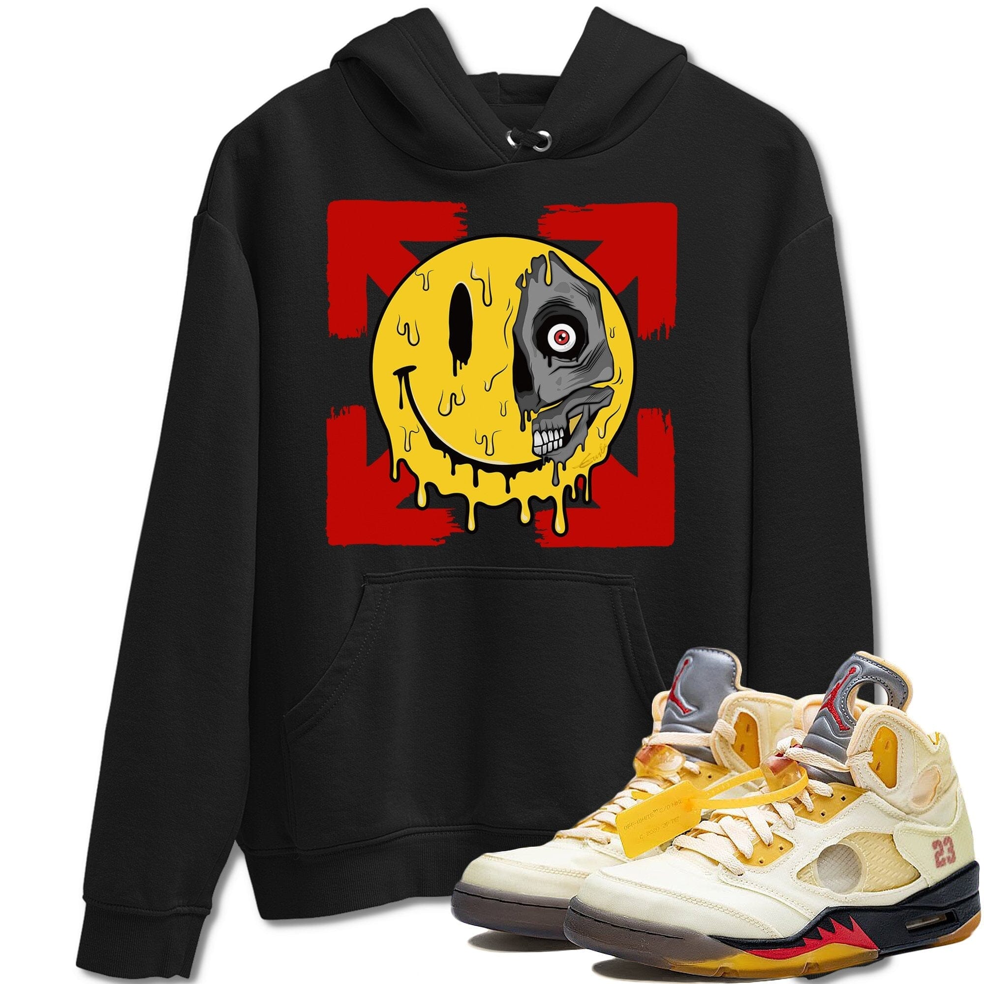 Dead Inside Unisex Tops - Air Jordan 5 OFF-WHITE Sail