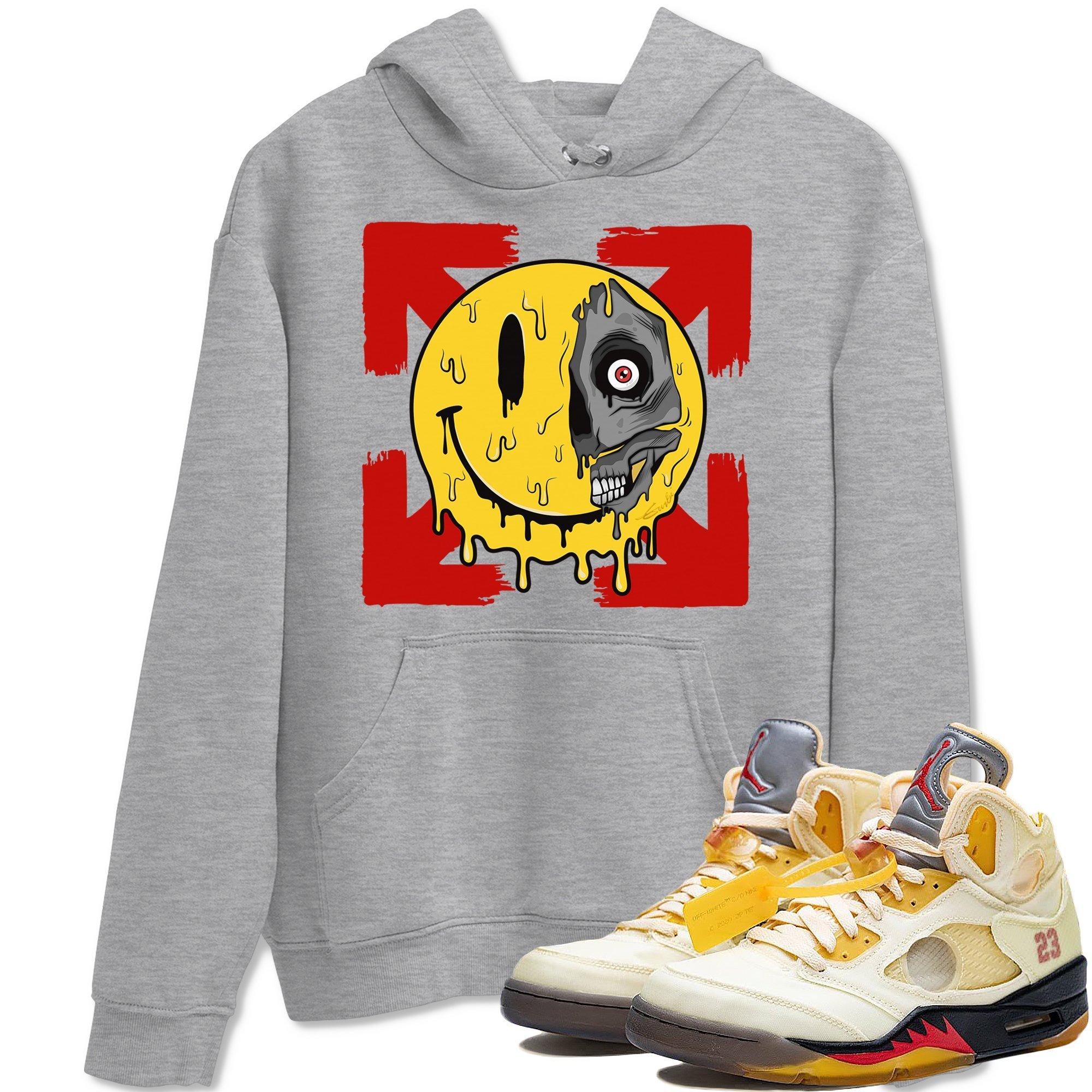 Dead Inside Unisex Tops - Air Jordan 5 OFF-WHITE Sail