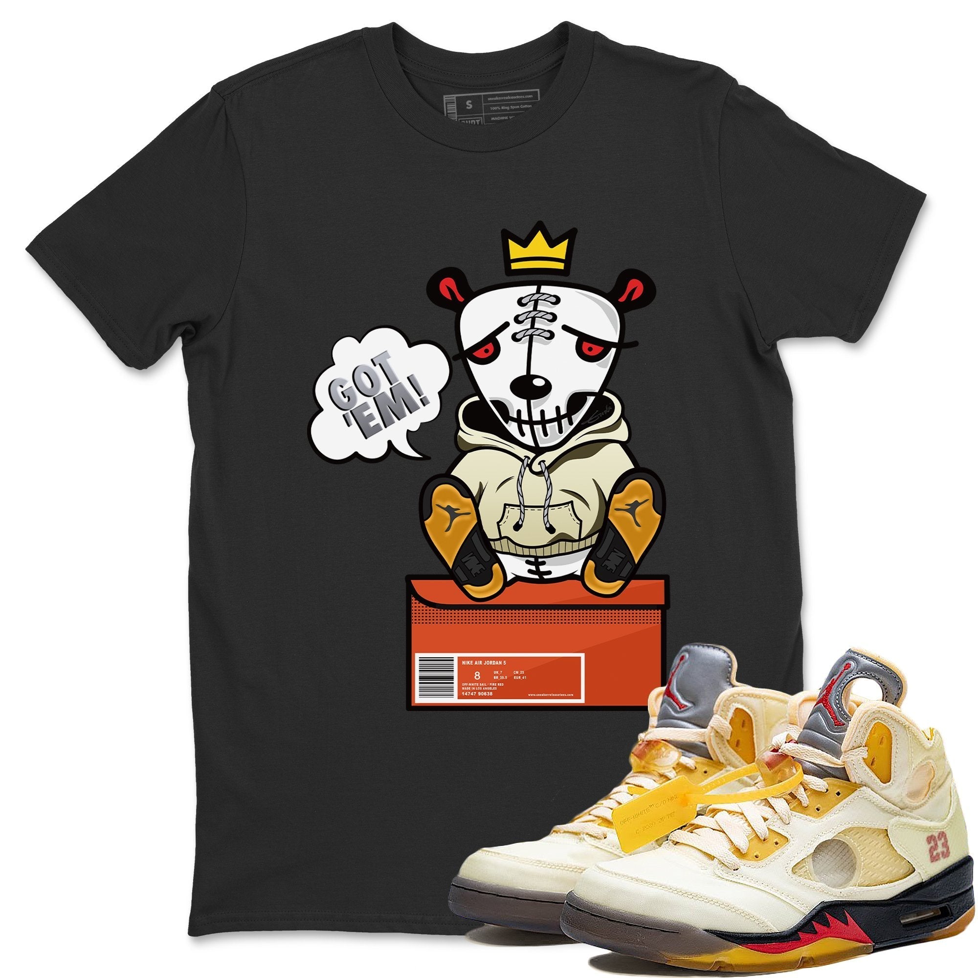 Got Em Unisex Tops - Air Jordan 5 OFF-WHITE Sail