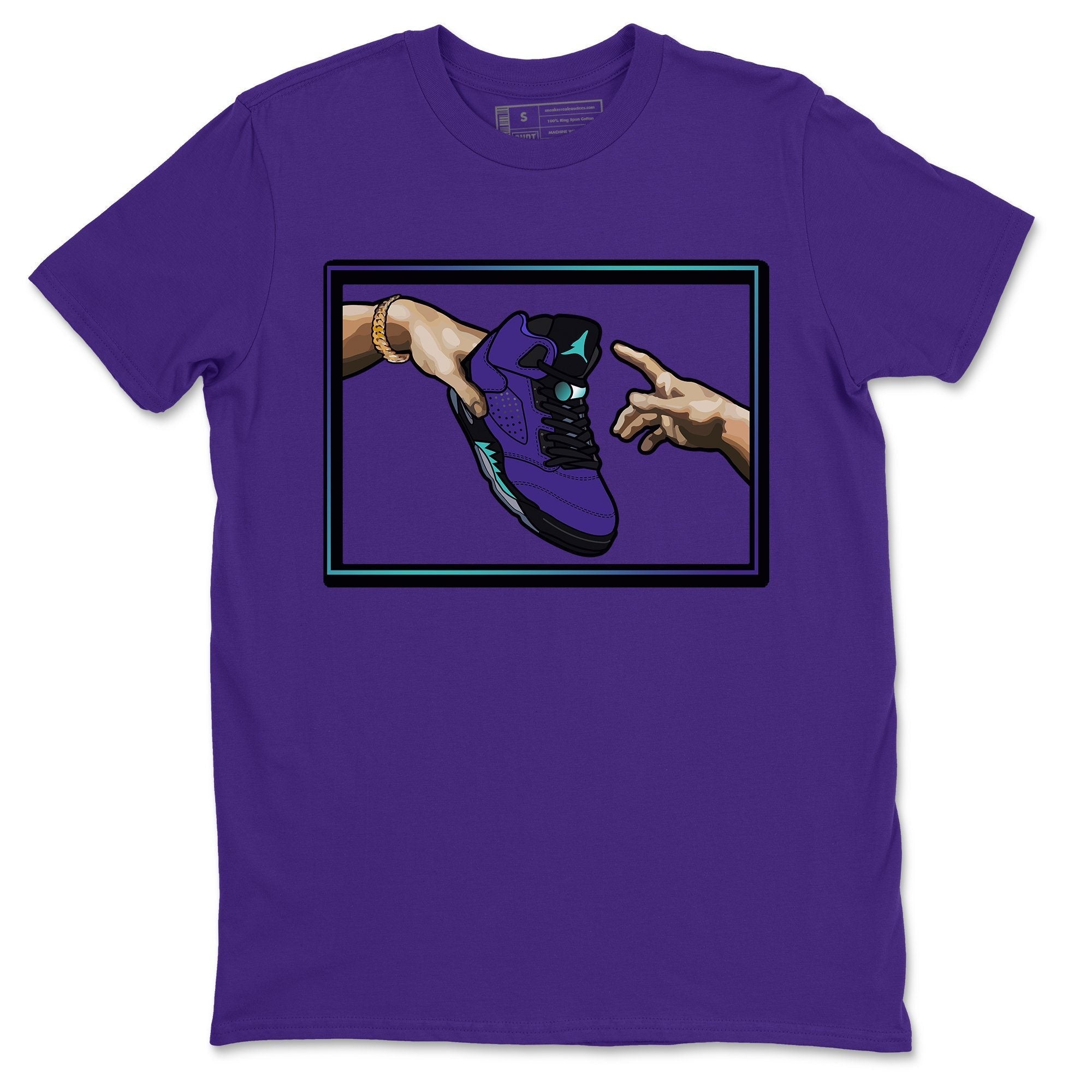 Adam's Creation Unisex Tops - Air Jordan 5 Purple Grape