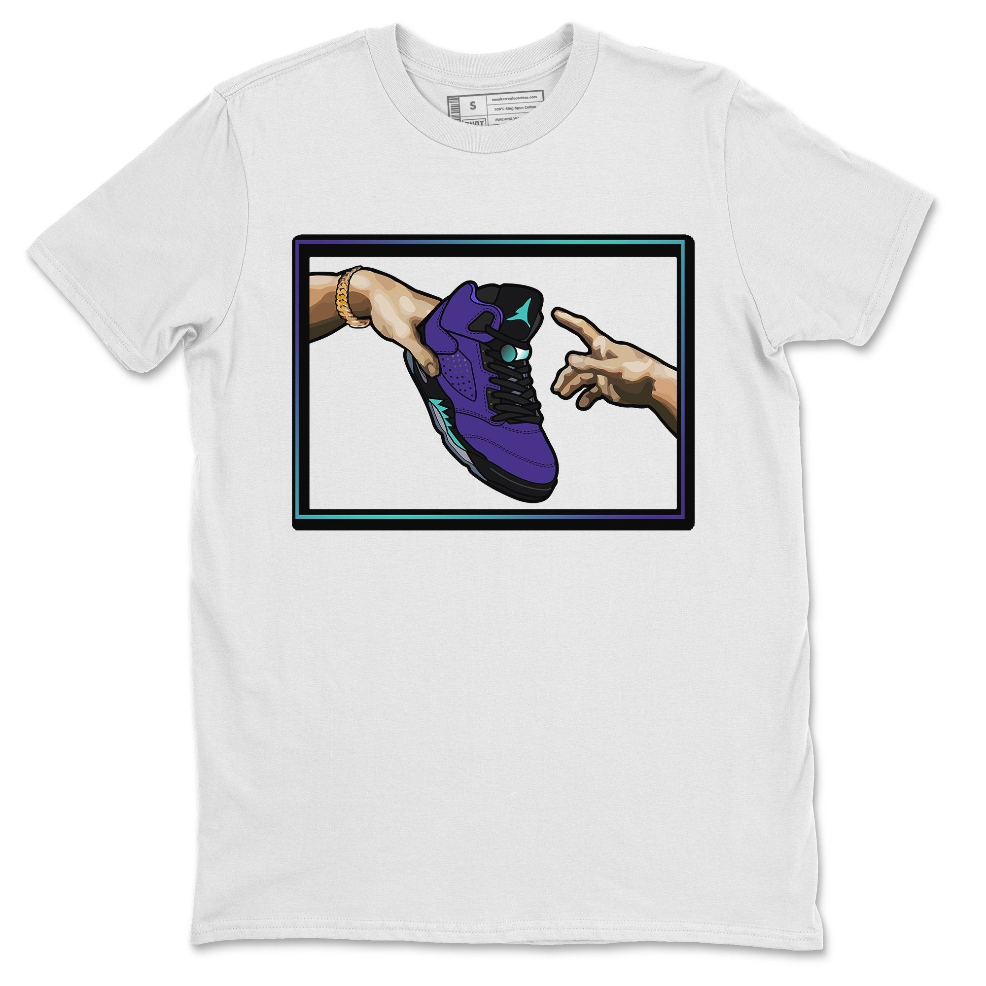 Adam's Creation Unisex Tops - Air Jordan 5 Purple Grape