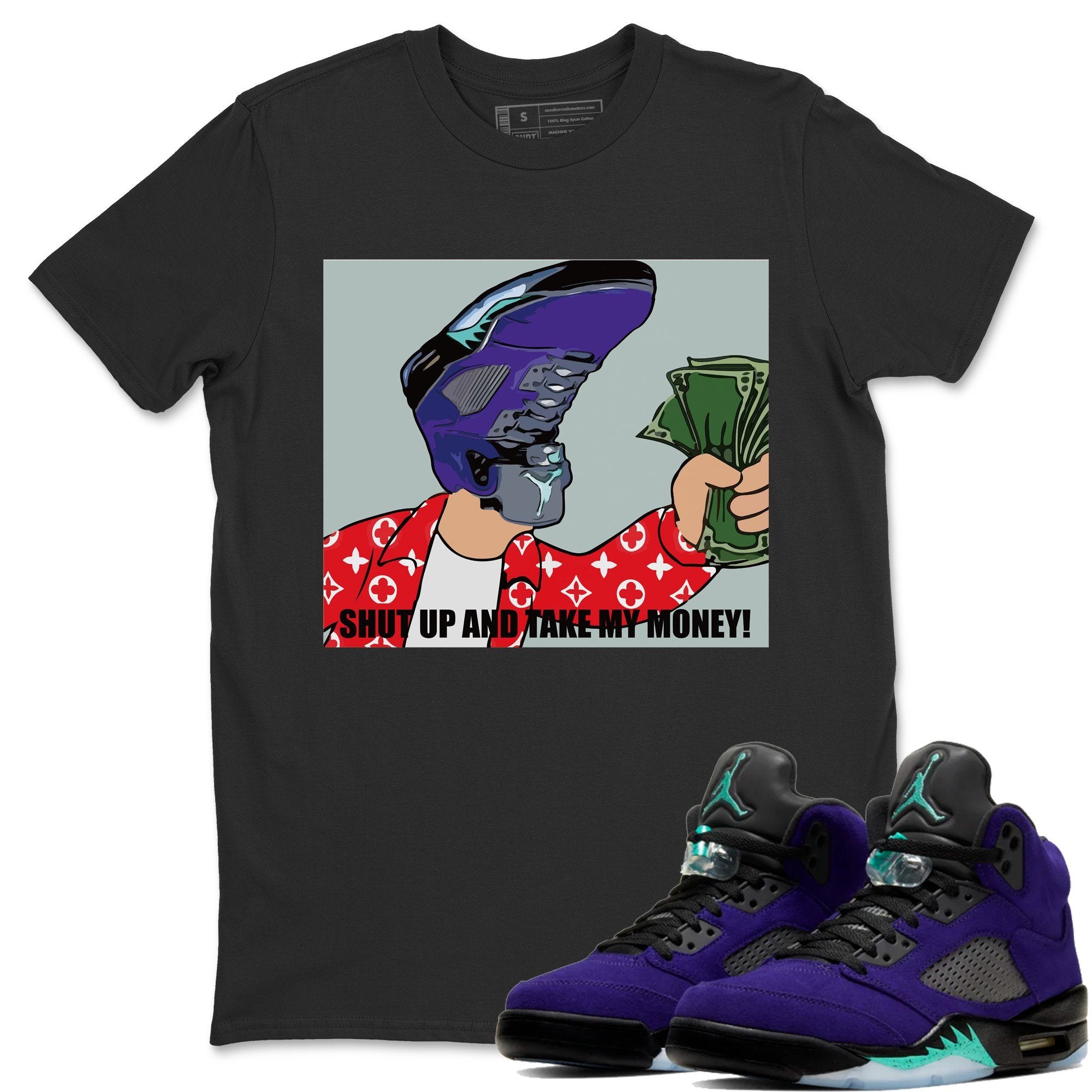snkmatch Meme Unisex Tops - Air Jordan 5 Purple Grape