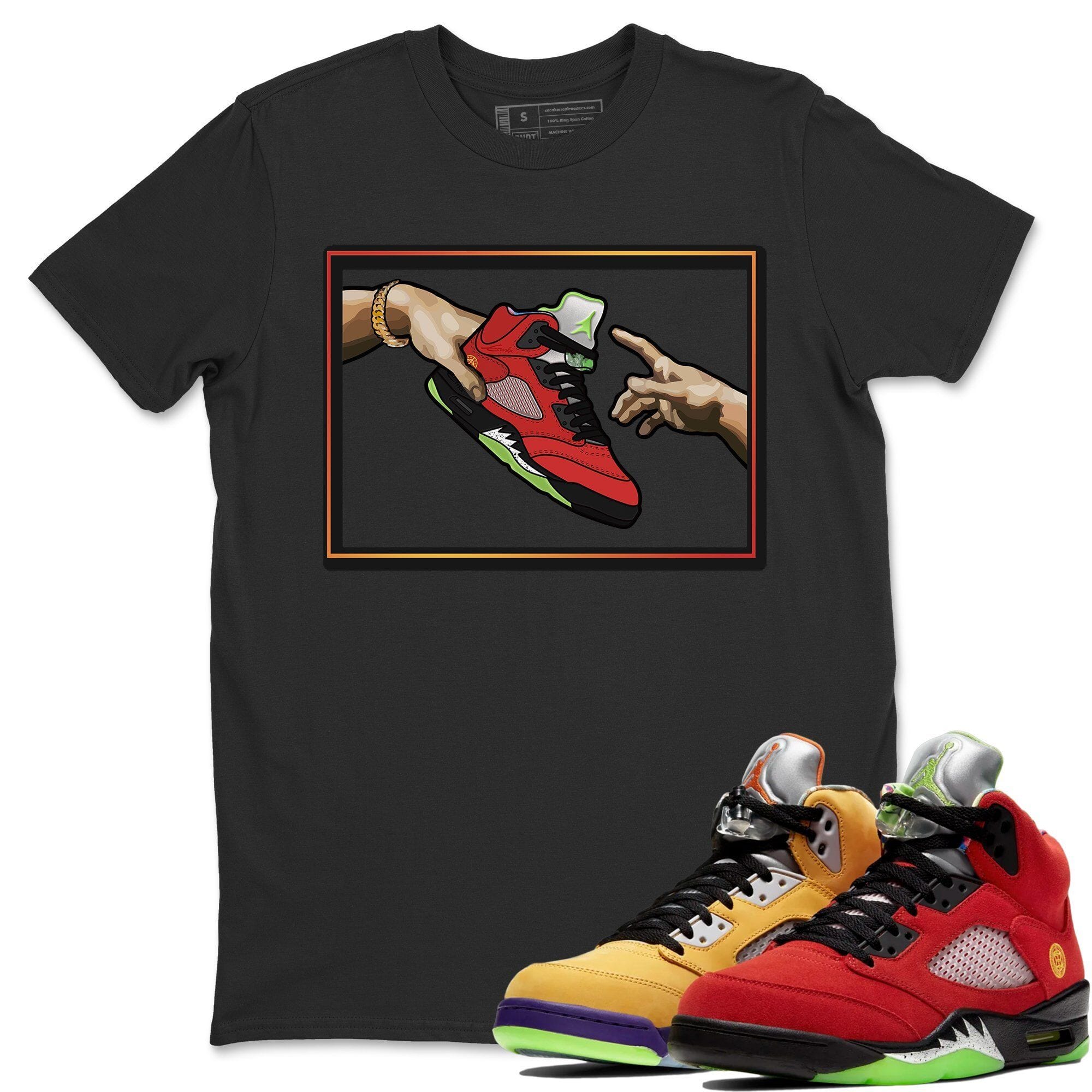 Adam's Creation Unisex Tops - Air Jordan 5 What The