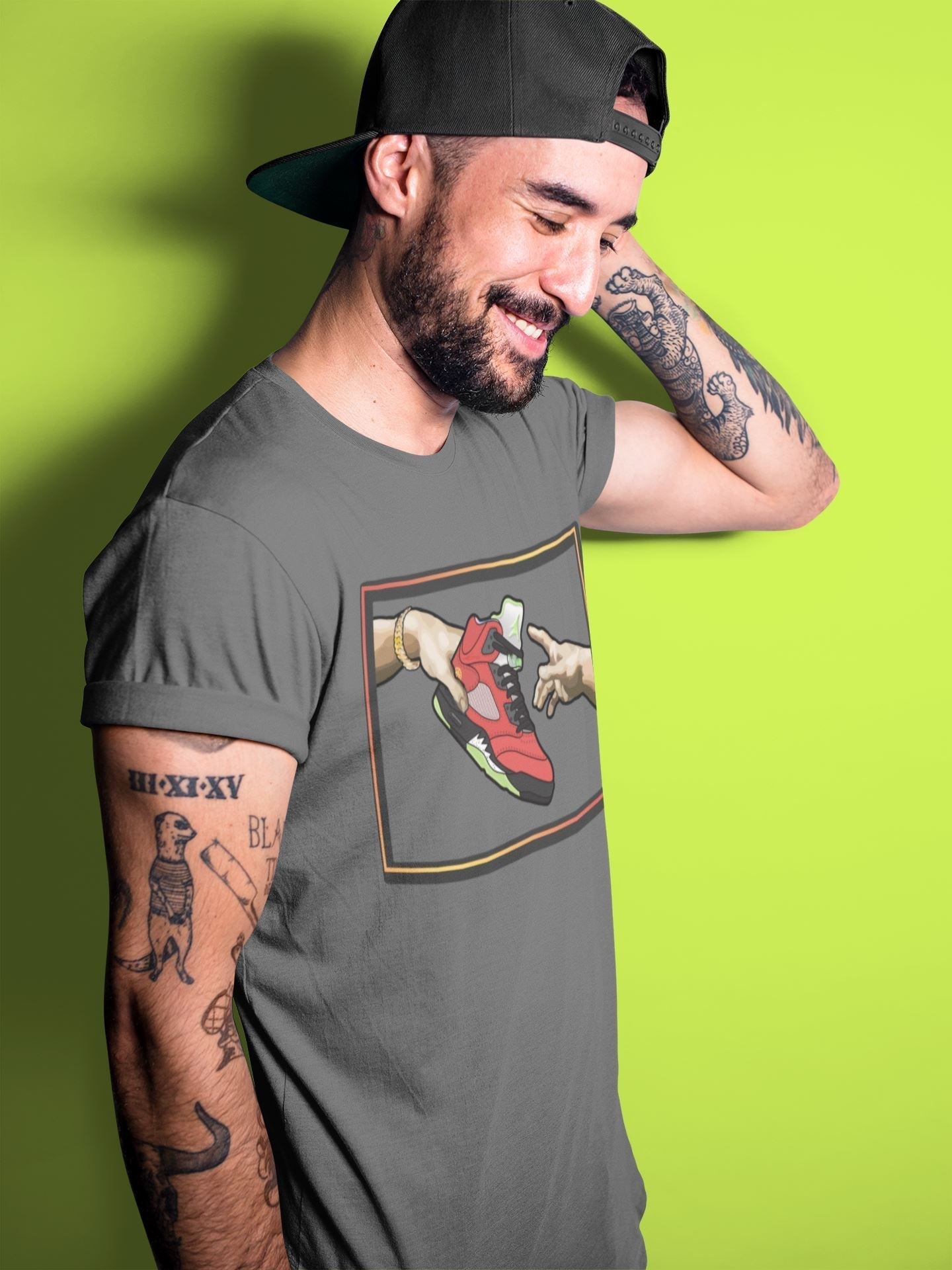 Adam's Creation Unisex Tops - Air Jordan 5 What The