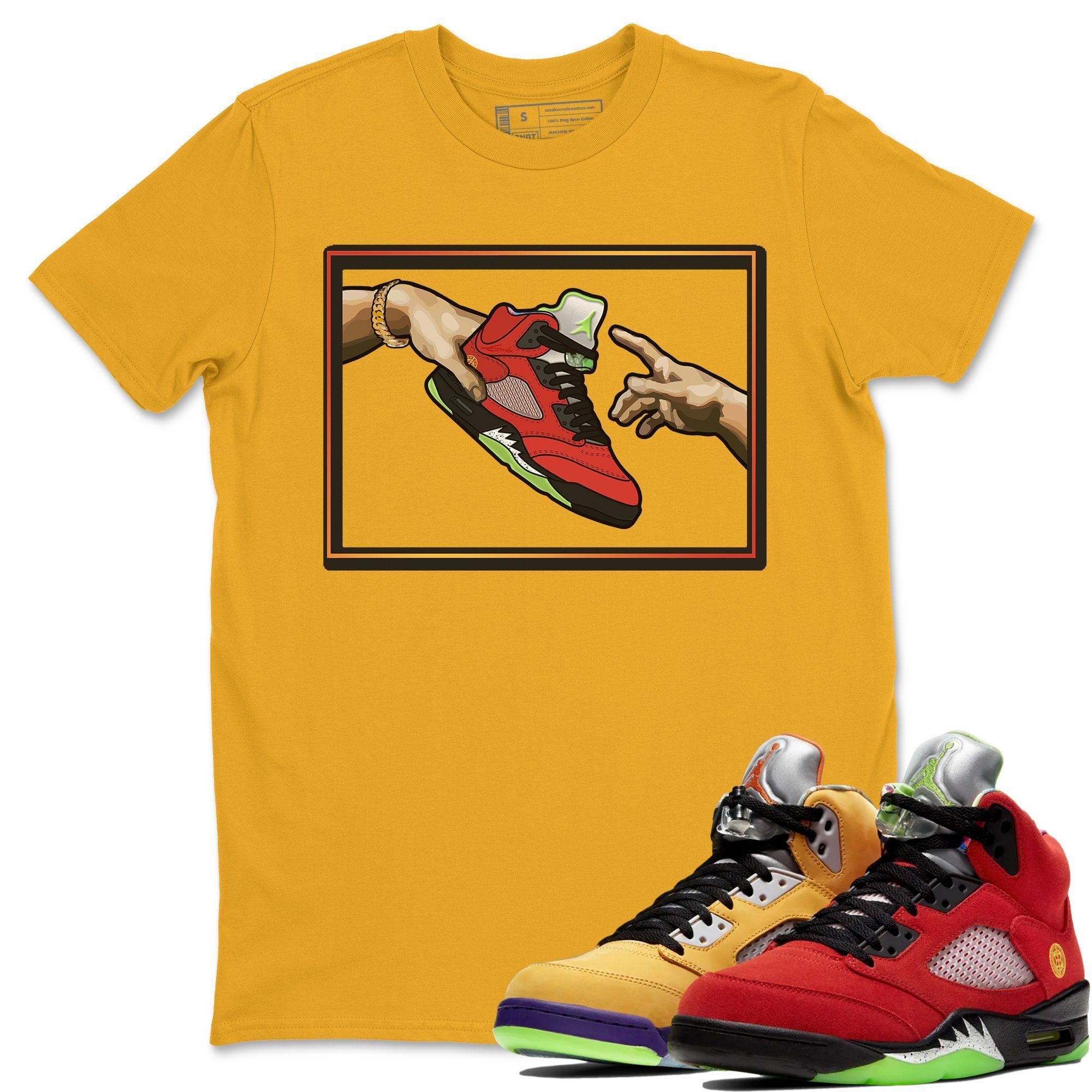 Adam's Creation Unisex Tops - Air Jordan 5 What The