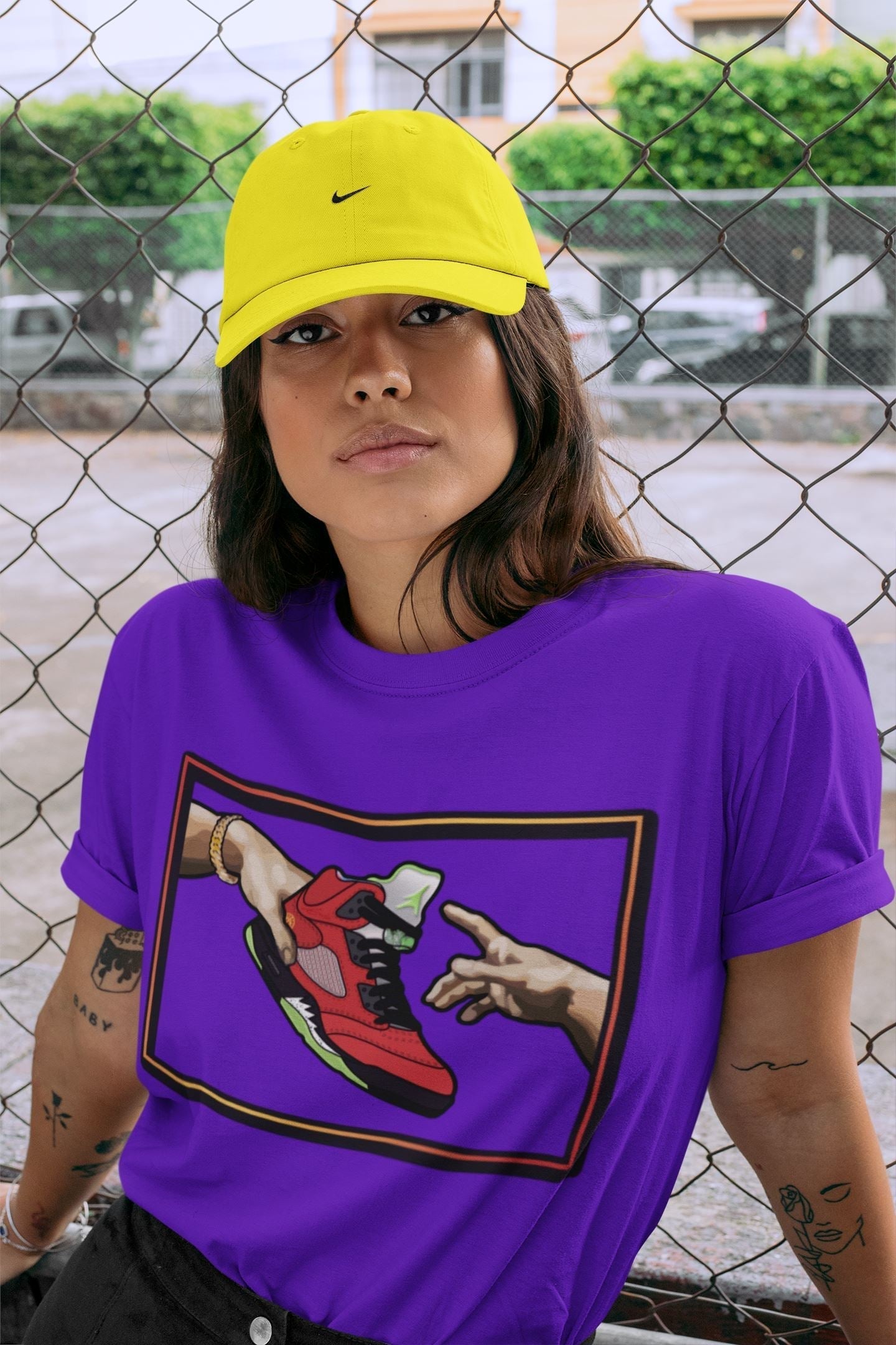 Adam's Creation Unisex Tops - Air Jordan 5 What The