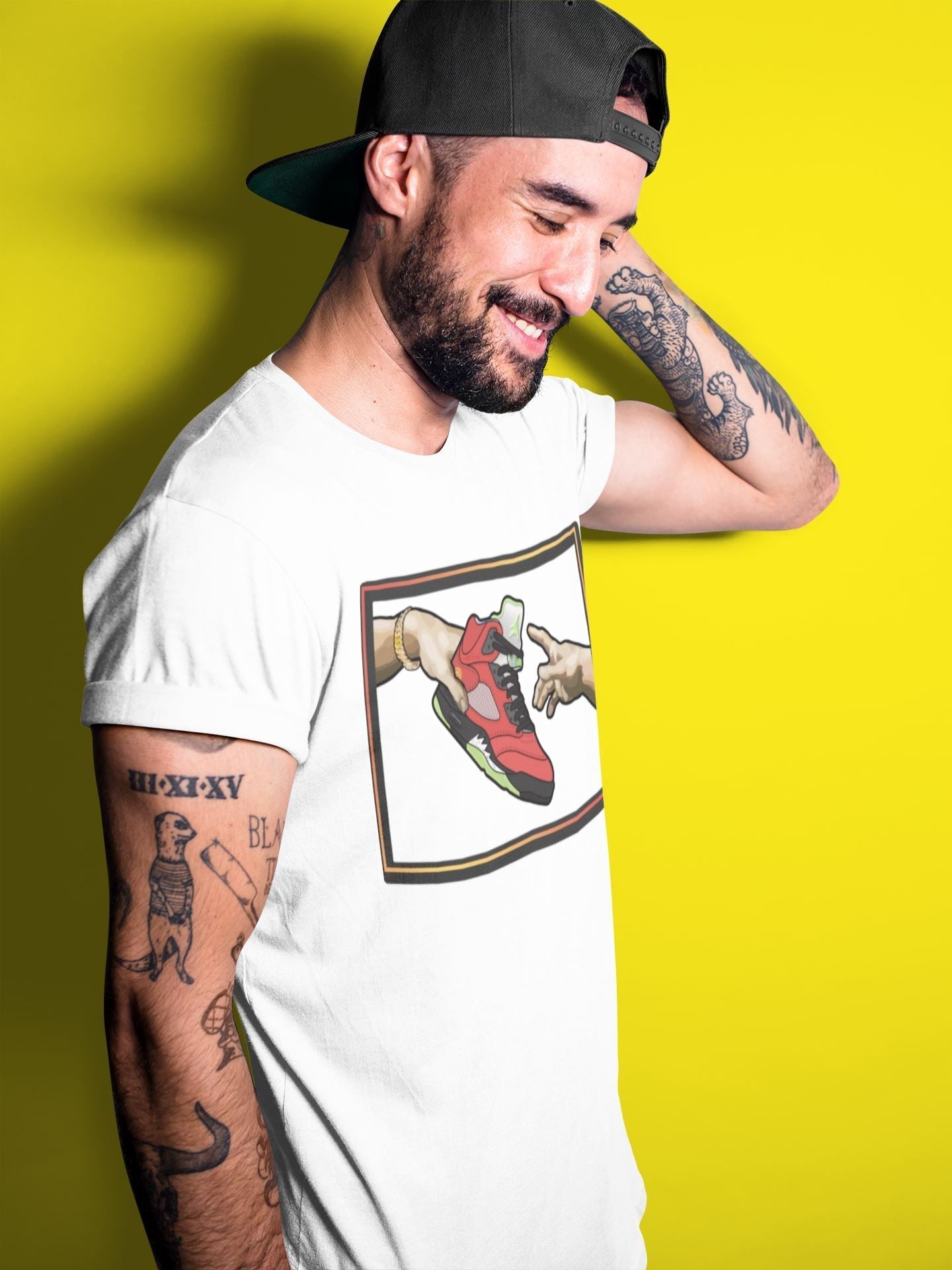 Adam's Creation Unisex Tops - Air Jordan 5 What The