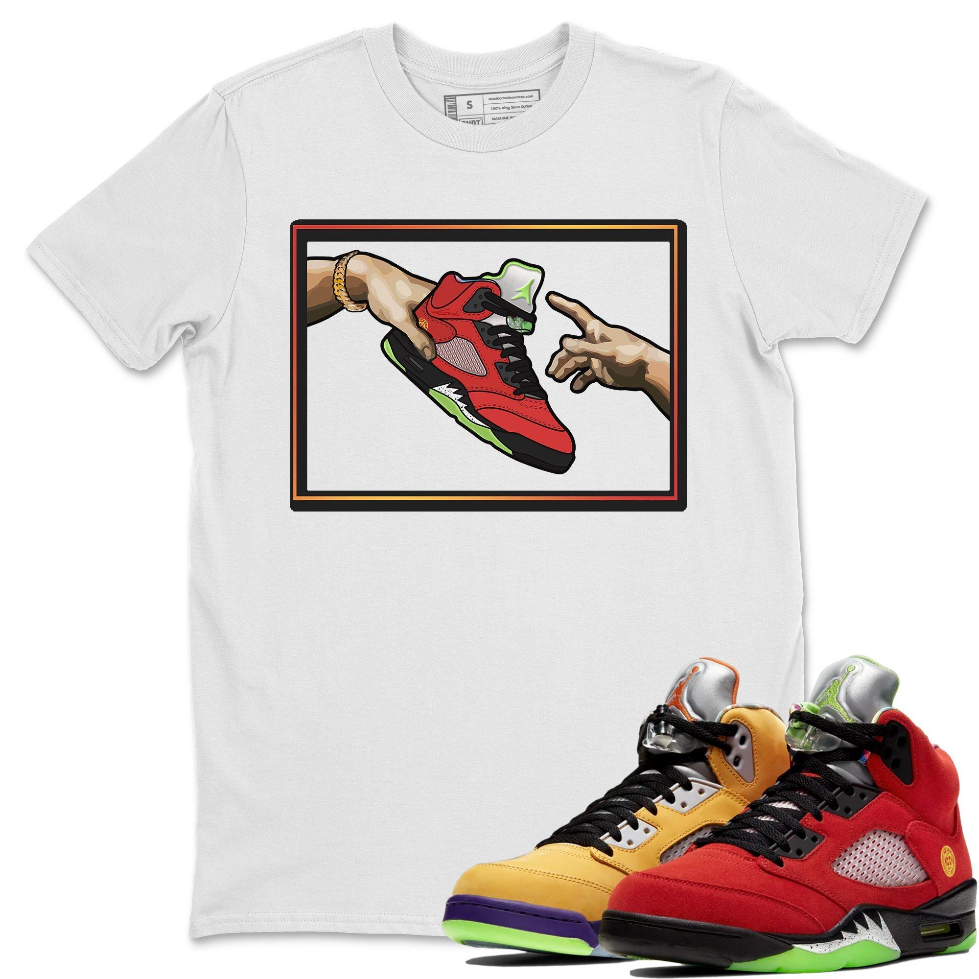 Adam's Creation Unisex Tops - Air Jordan 5 What The