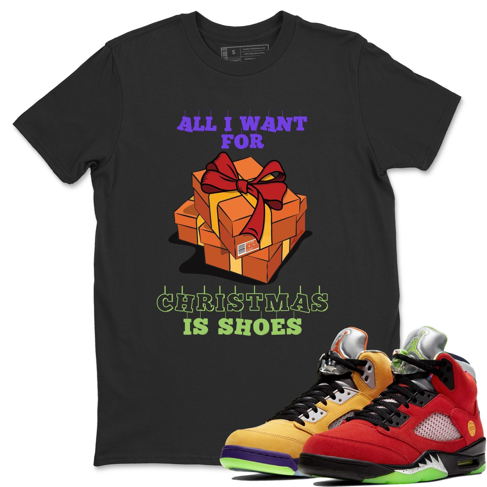 Christmas Present Unisex Tops - Air Jordan 5 What The