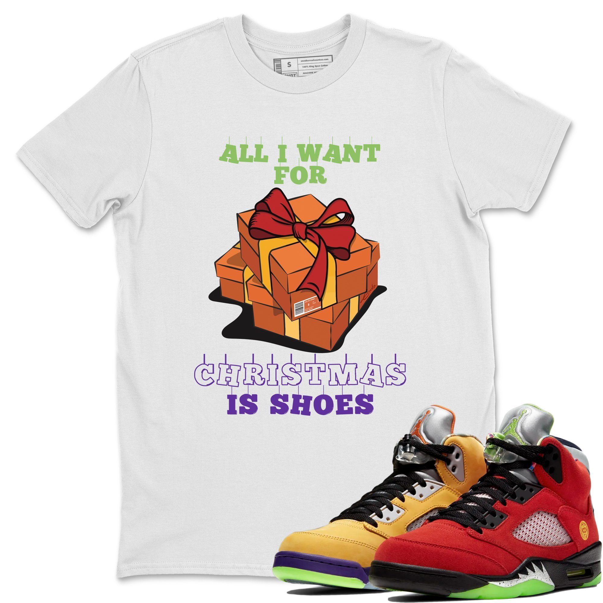 Christmas Present Unisex Tops - Air Jordan 5 What The