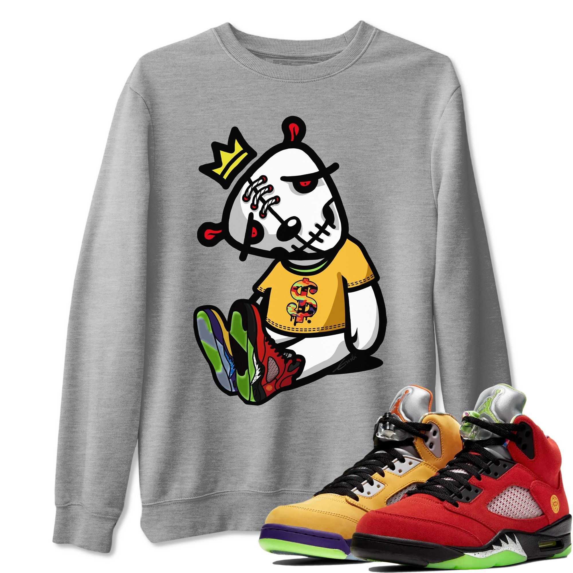 Dead Dolls Unisex Tops - Air Jordan 5 What The
