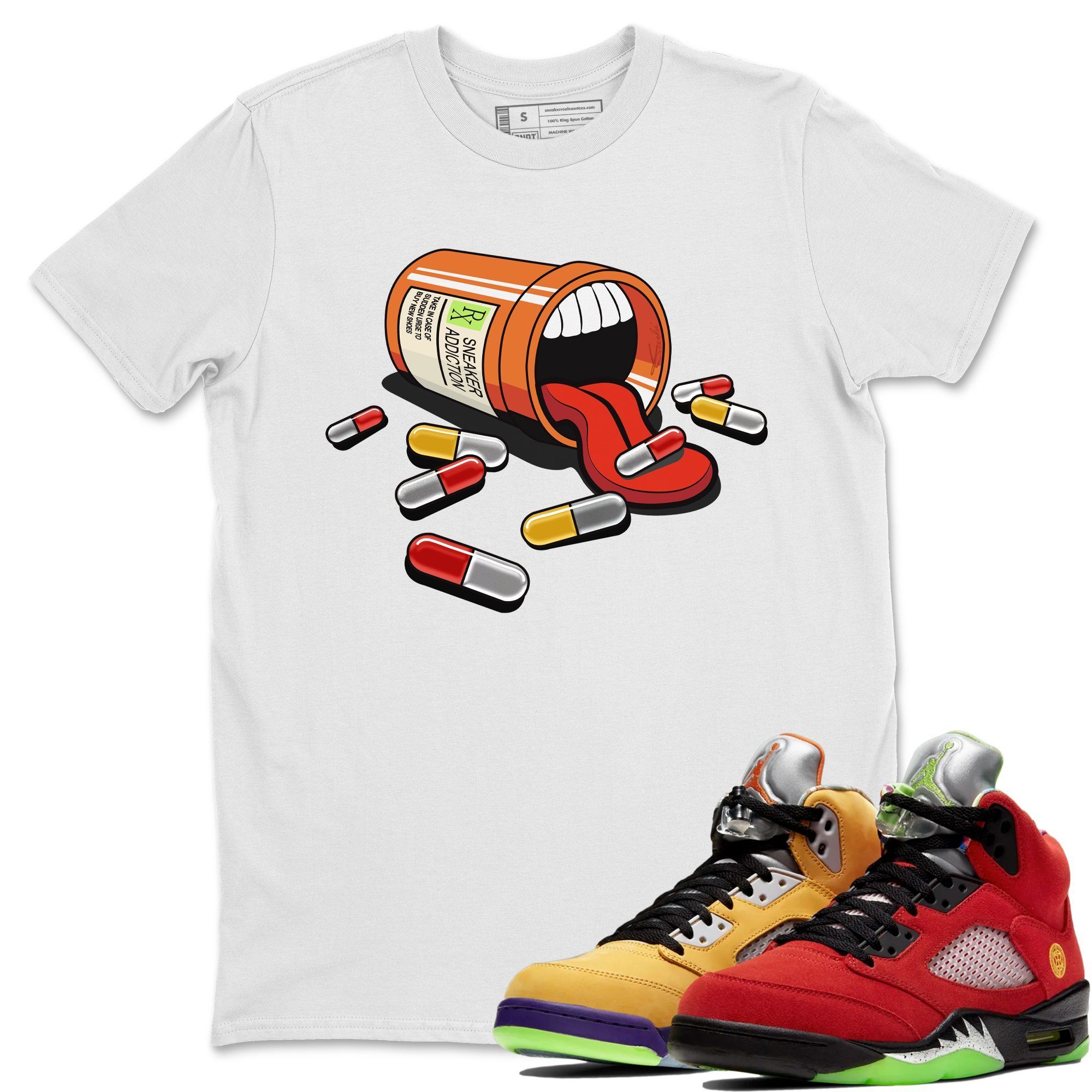 snkmatch Addiction Unisex Tops - Air Jordan 5 What The