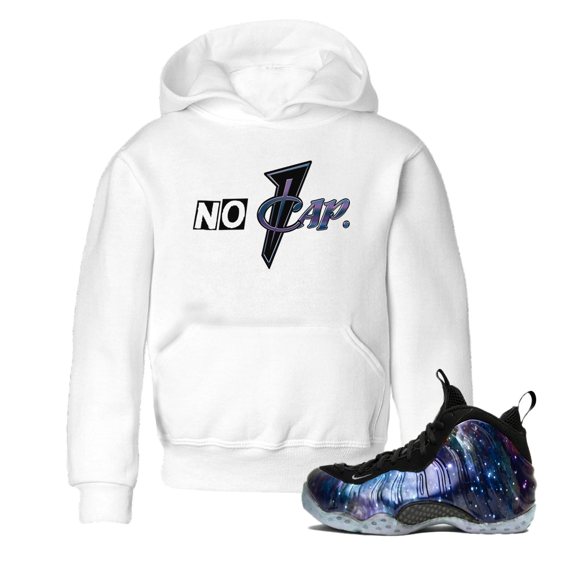 No Cap snkmatch Tees Kids - Air Foamposite One Galaxy