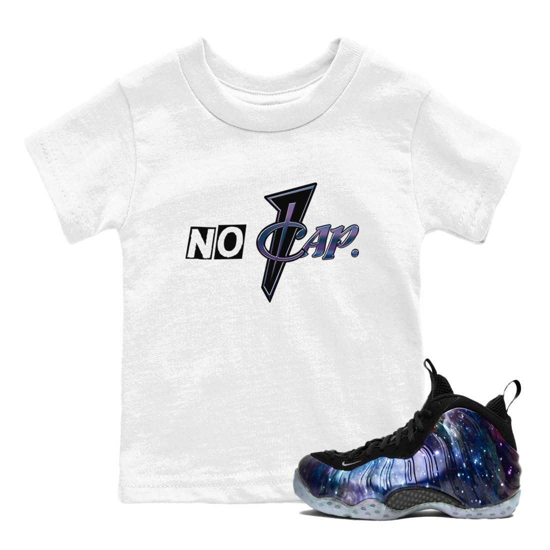 No Cap snkmatch Tees Kids - Air Foamposite One Galaxy