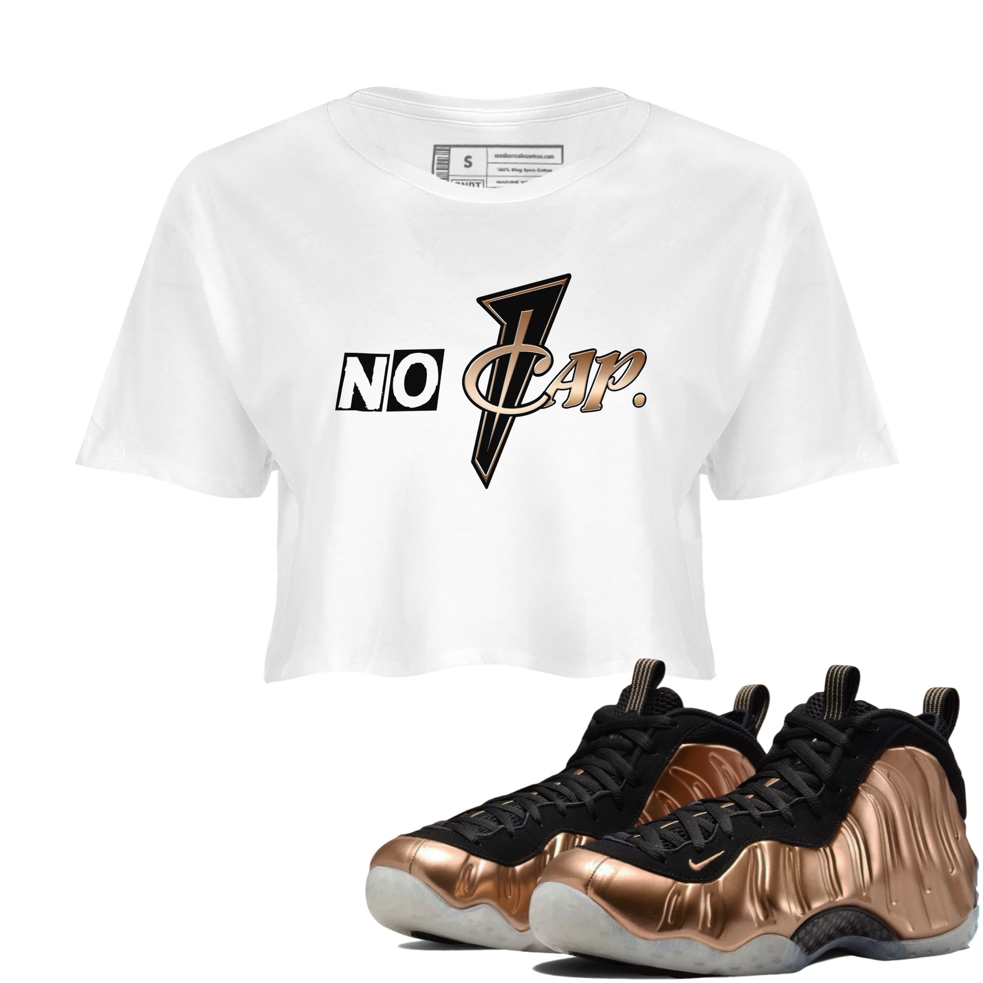 No Cap snkmatch Women's Top - Air Foamposite One Metallic Copper