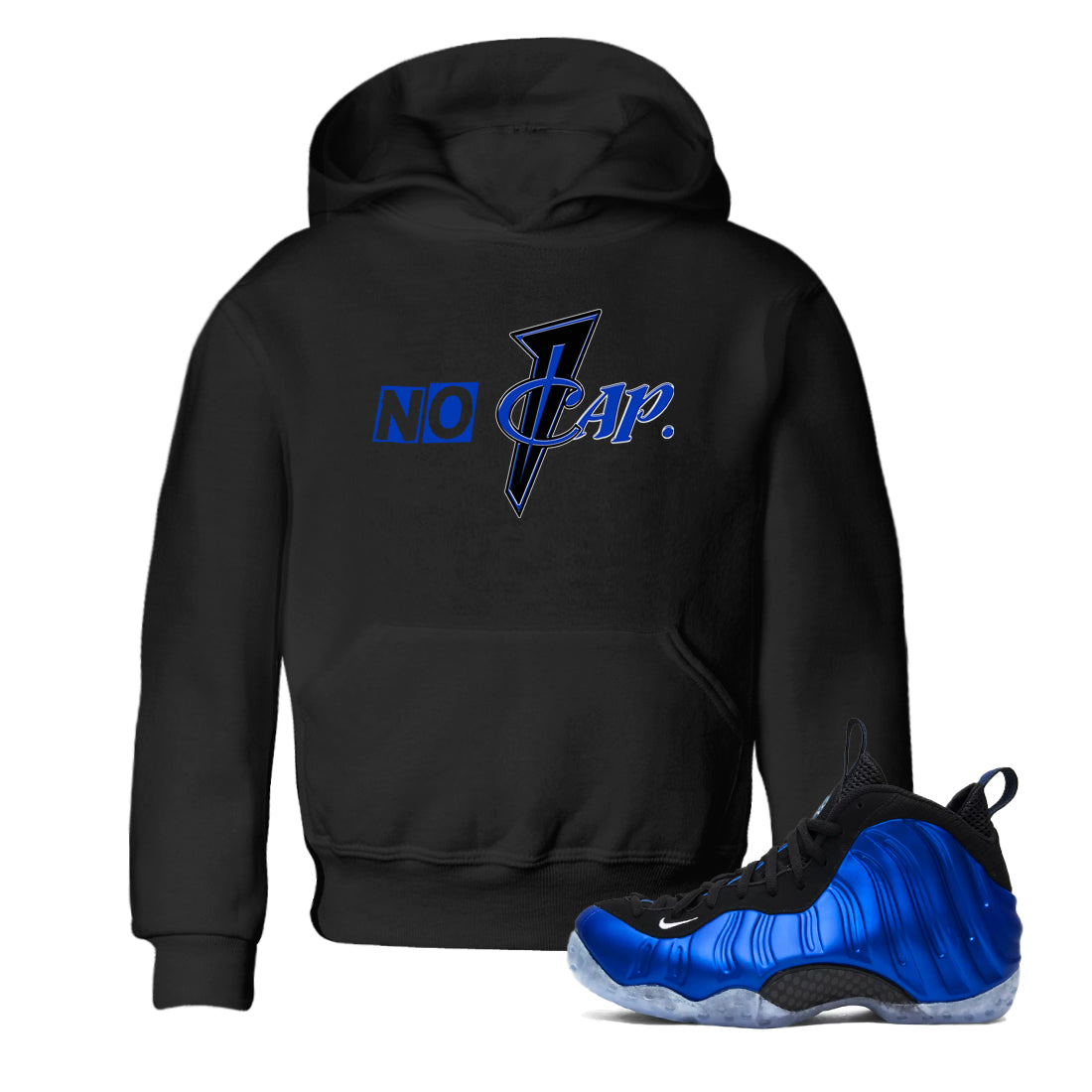 No Cap snkmatch Tees Kids - Air Foamposite One Royal