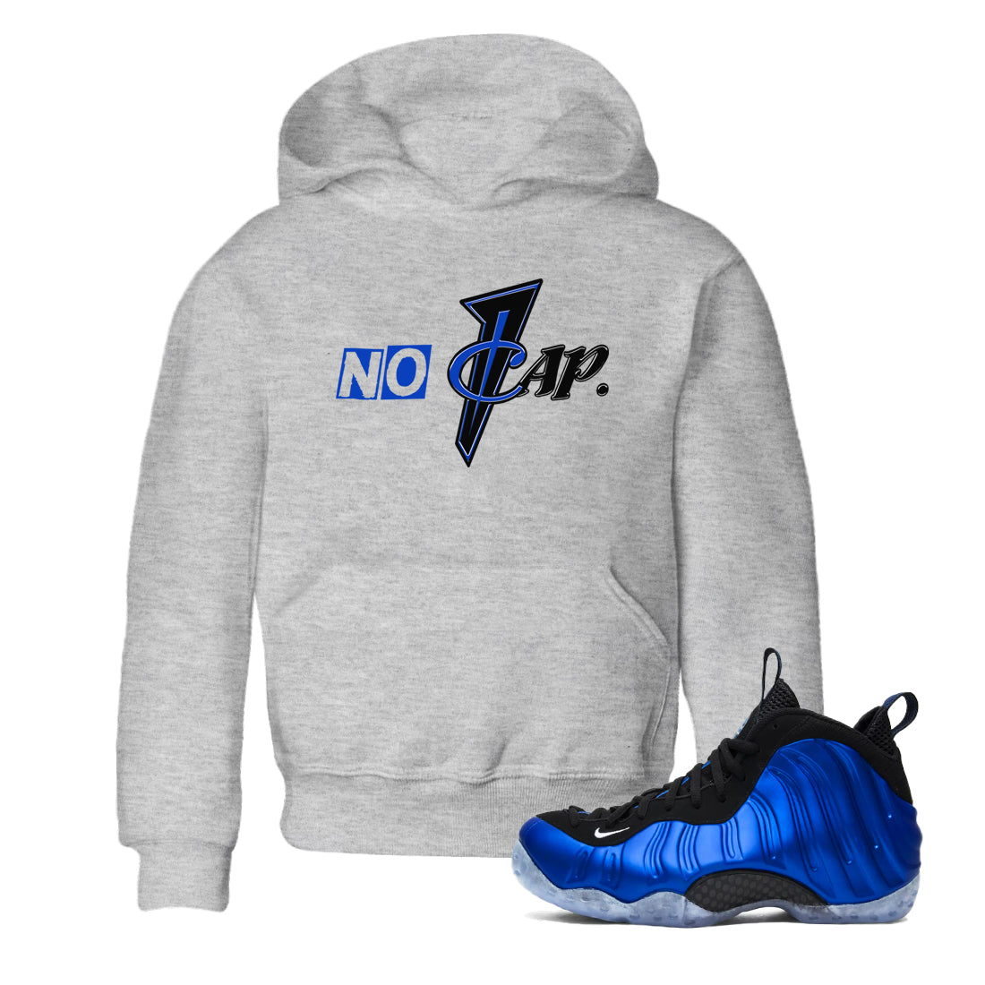 No Cap snkmatch Tees Kids - Air Foamposite One Royal