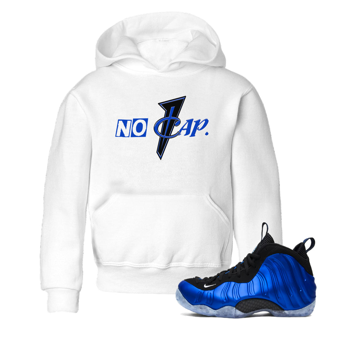 No Cap snkmatch Tees Kids - Air Foamposite One Royal