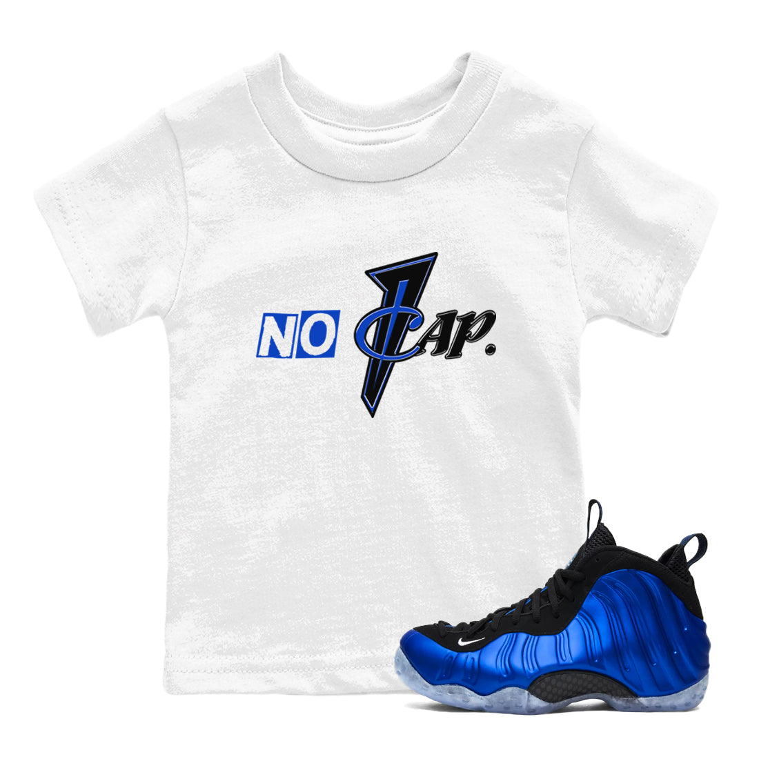 No Cap snkmatch Tees Kids - Air Foamposite One Royal