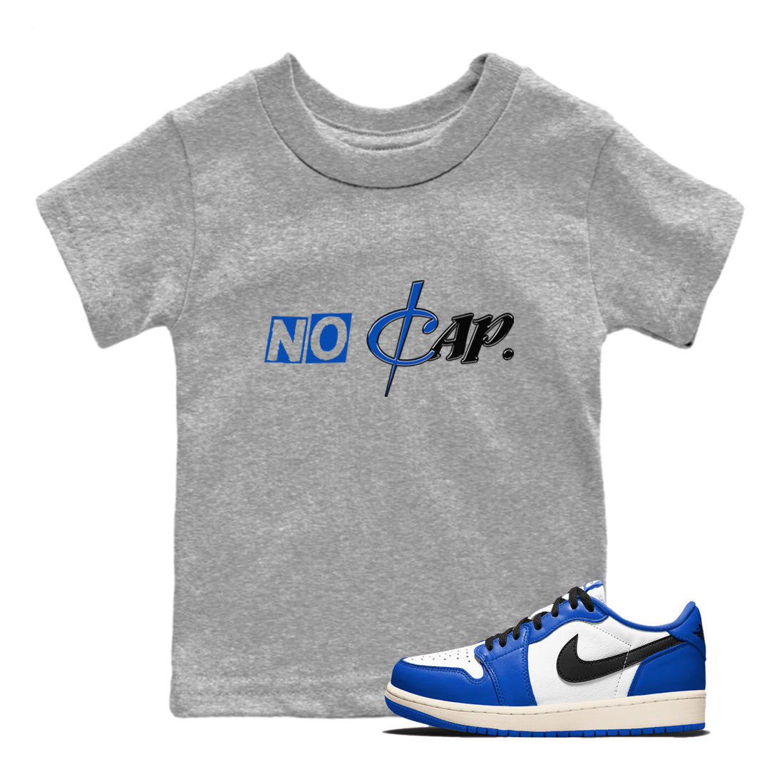 No Cap snkmatch Tees Kids - Air Jordan 1 Game Royal