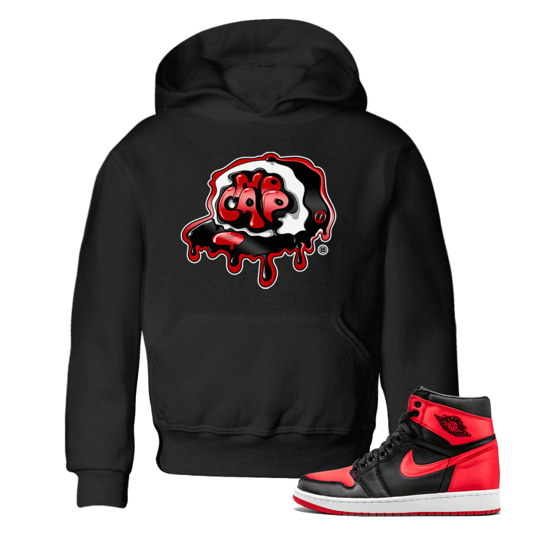 No Cap snkmatch Tee Kids - Air Jordan 1 Satin Bred