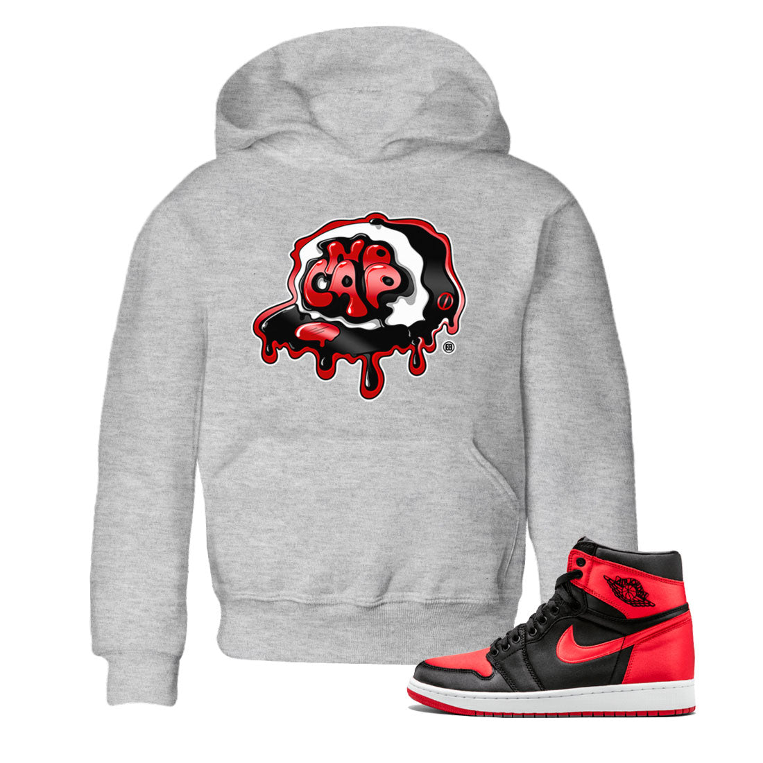 No Cap snkmatch Tee Kids - Air Jordan 1 Satin Bred