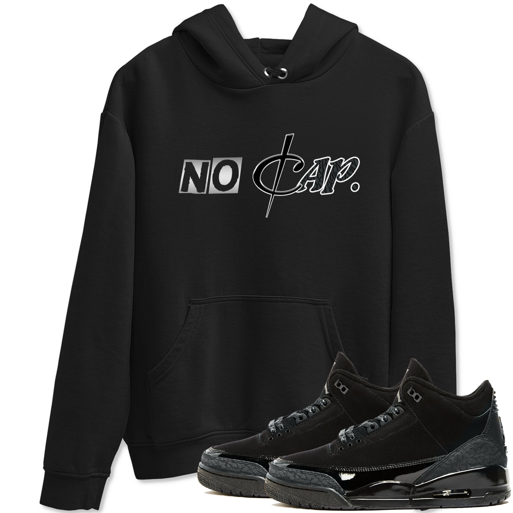 No Cap snkmatch Tees - Air Jordan 3 Black Cat