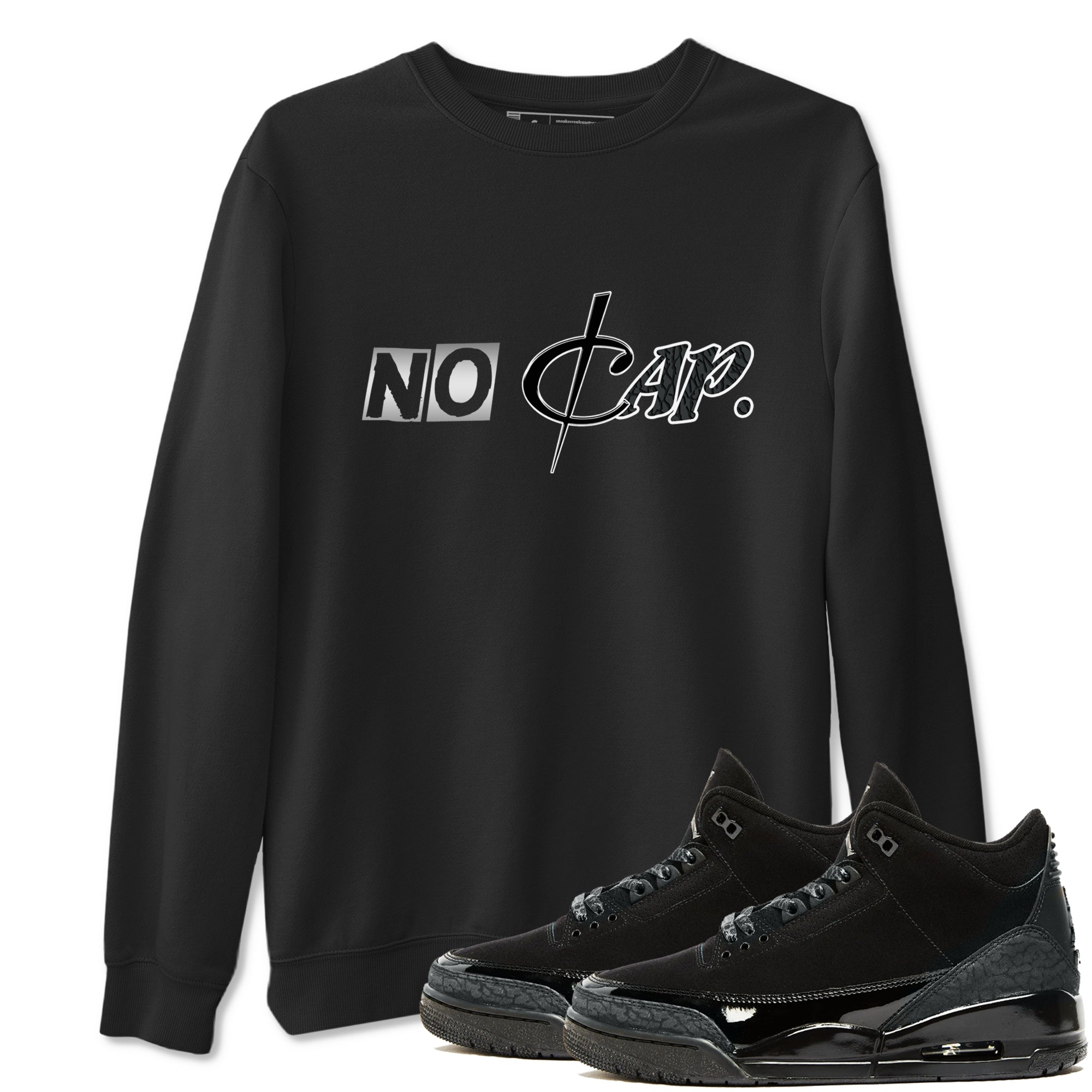 No Cap snkmatch Tees - Air Jordan 3 Black Cat