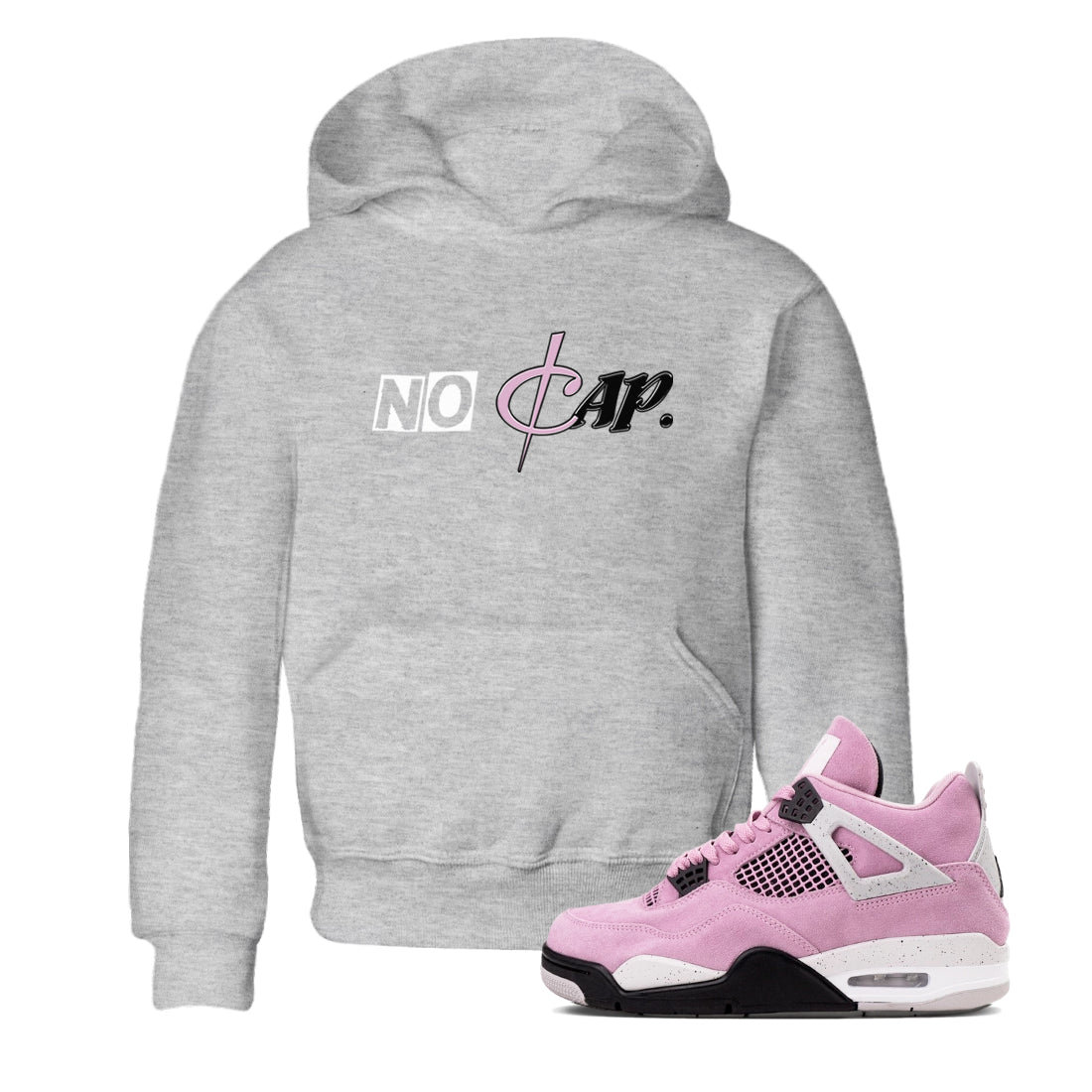 No Cap snkmatch Tees Kids - Air Jordan 4 Orchid