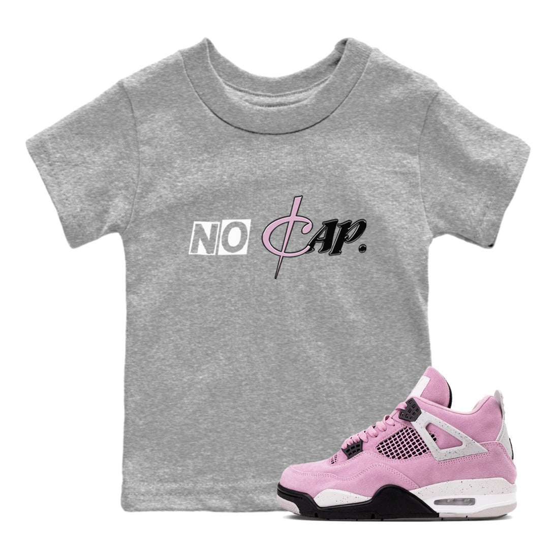 No Cap snkmatch Tees Kids - Air Jordan 4 Orchid