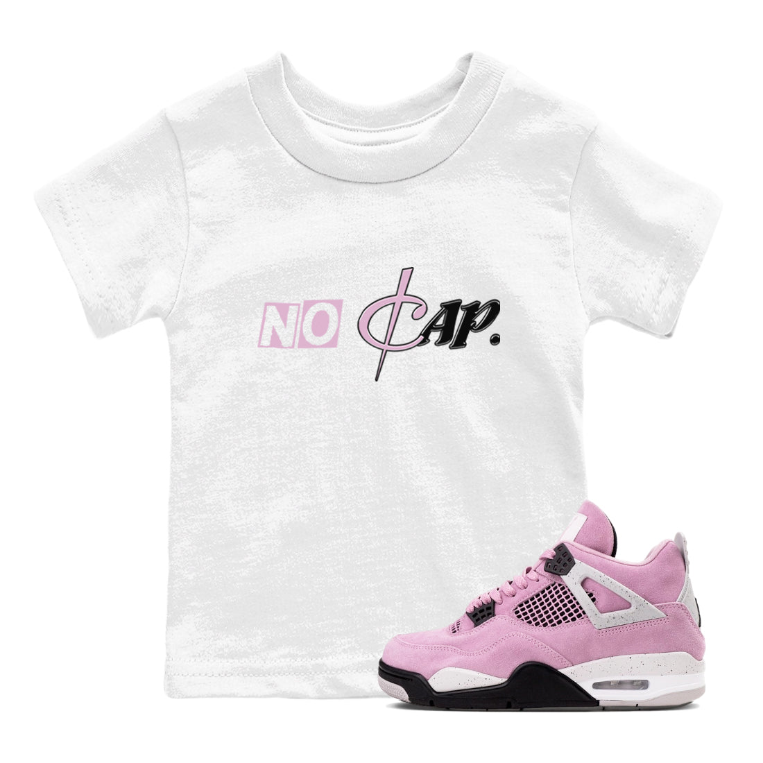 No Cap snkmatch Tees Kids - Air Jordan 4 Orchid