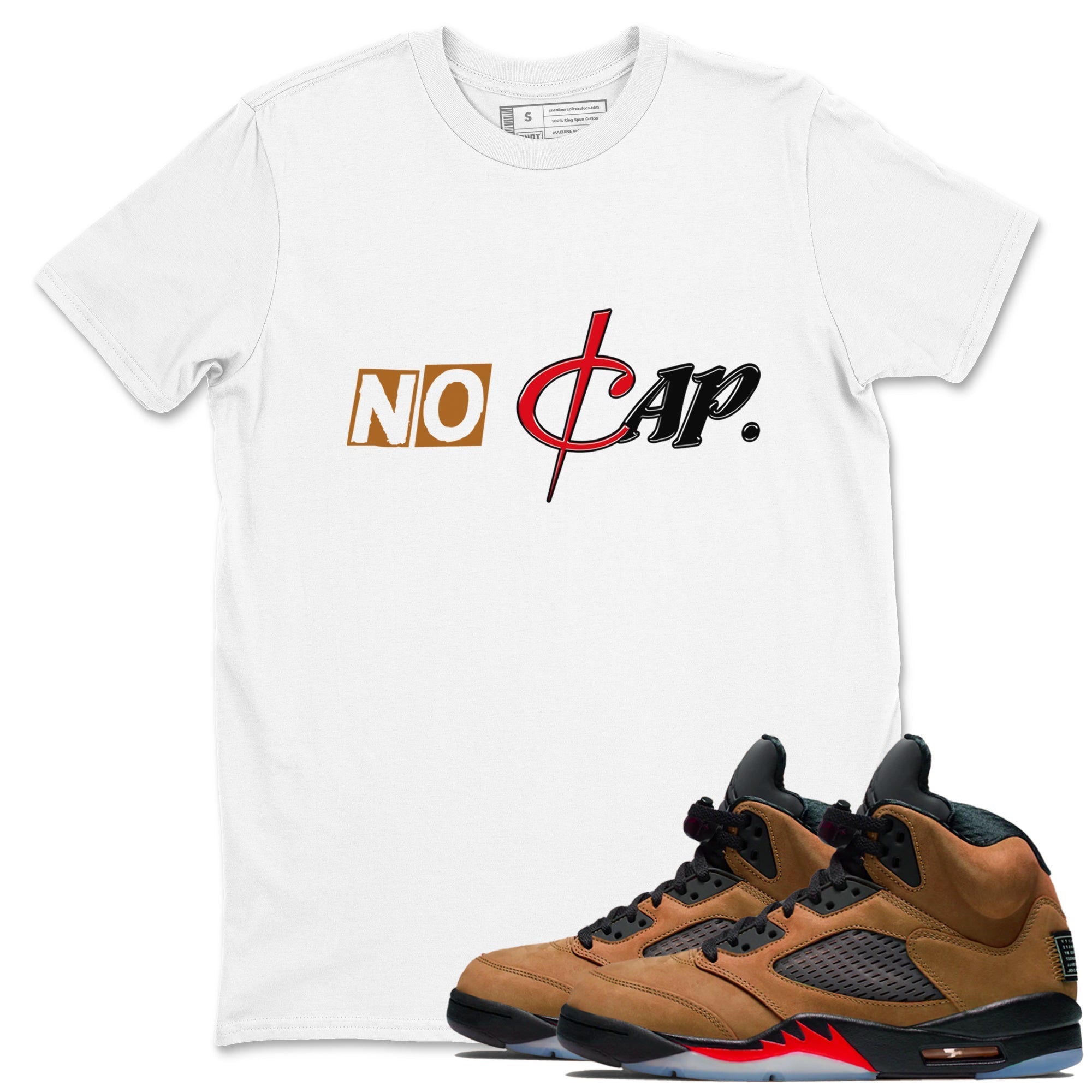 No Cap snkmatch Tees - Air Jordan 5 Archaeo Brown