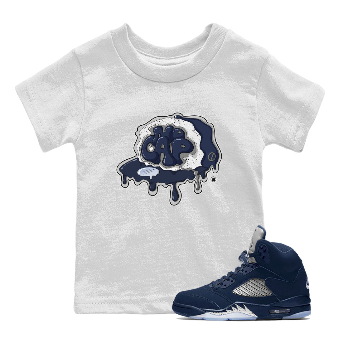 No Cap snkmatch Tee Kids - Air Jordan 5 Georgetown