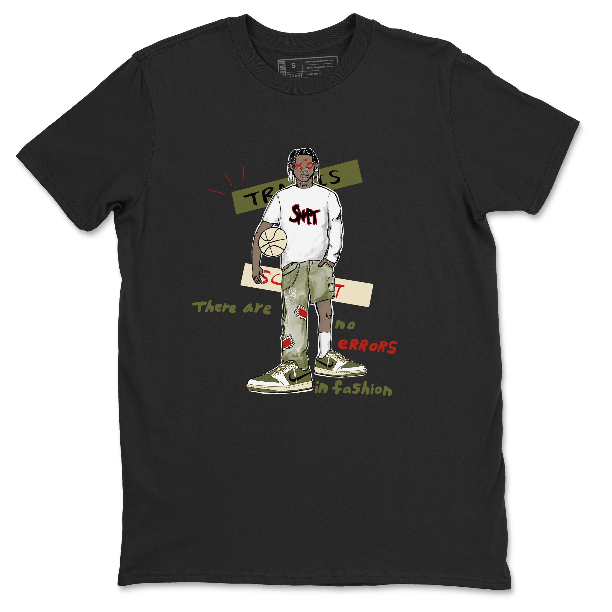 No Errors In Fashion snkmatch Tees - Air Jordan 1 Travis Scott Medium Olive