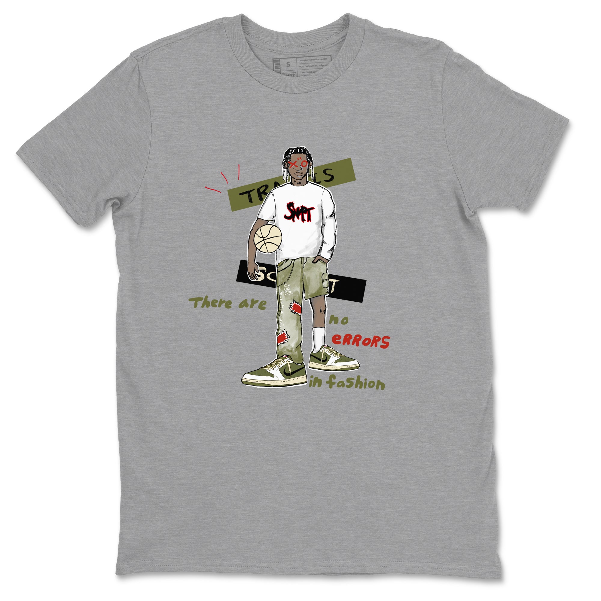 No Errors In Fashion snkmatch Tees - Air Jordan 1 Travis Scott Medium Olive