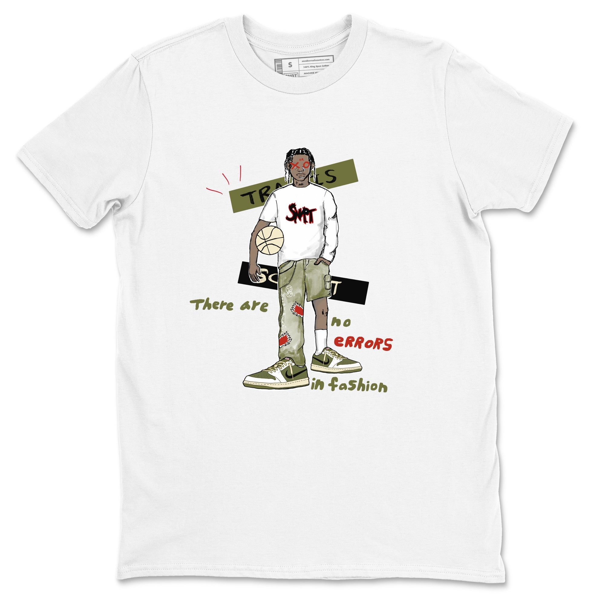 No Errors In Fashion snkmatch Tees - Air Jordan 1 Travis Scott Medium Olive