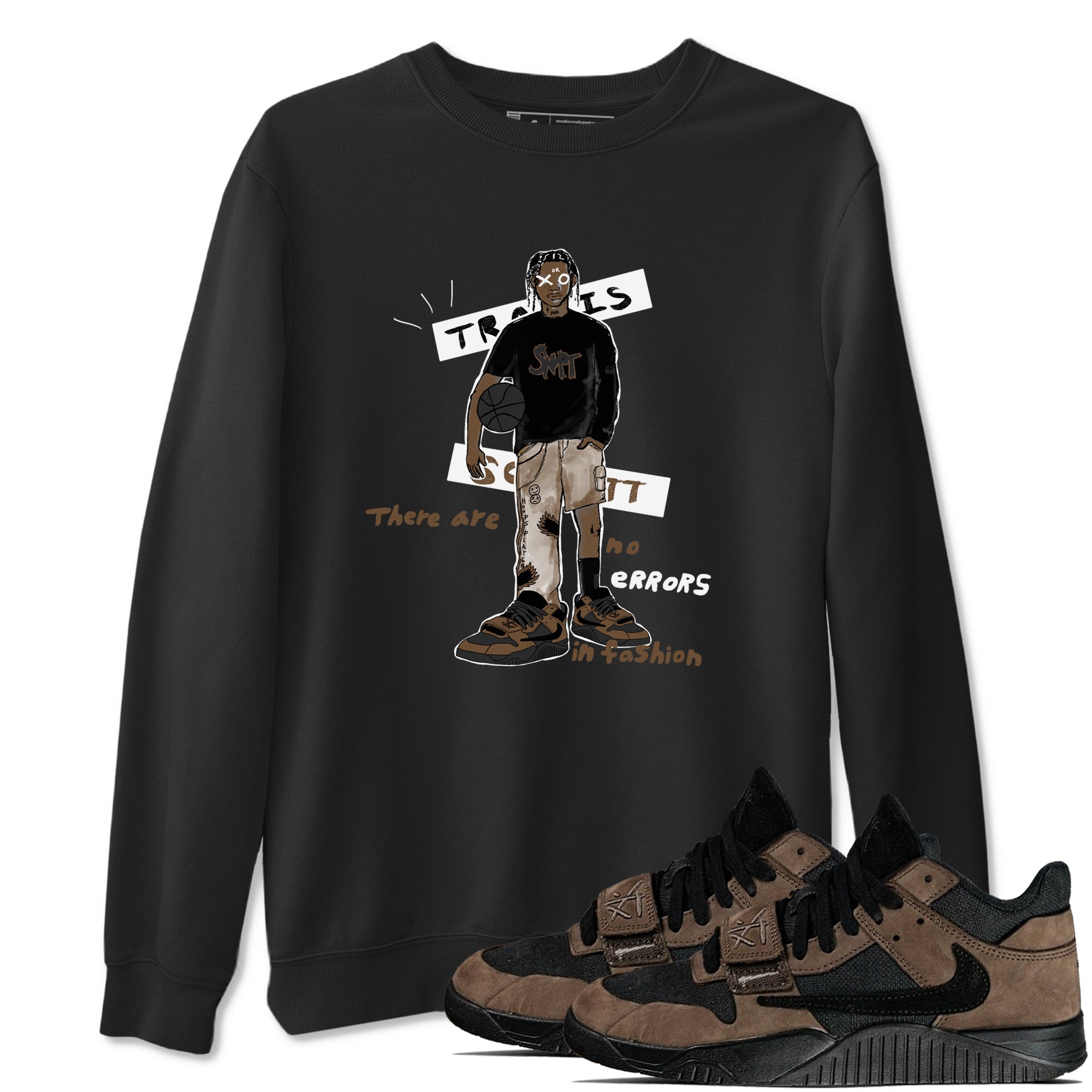 No Errors In Fashion snkmatch Tees - Jordan Jumpman Jack Travis Scott Dark Mocha