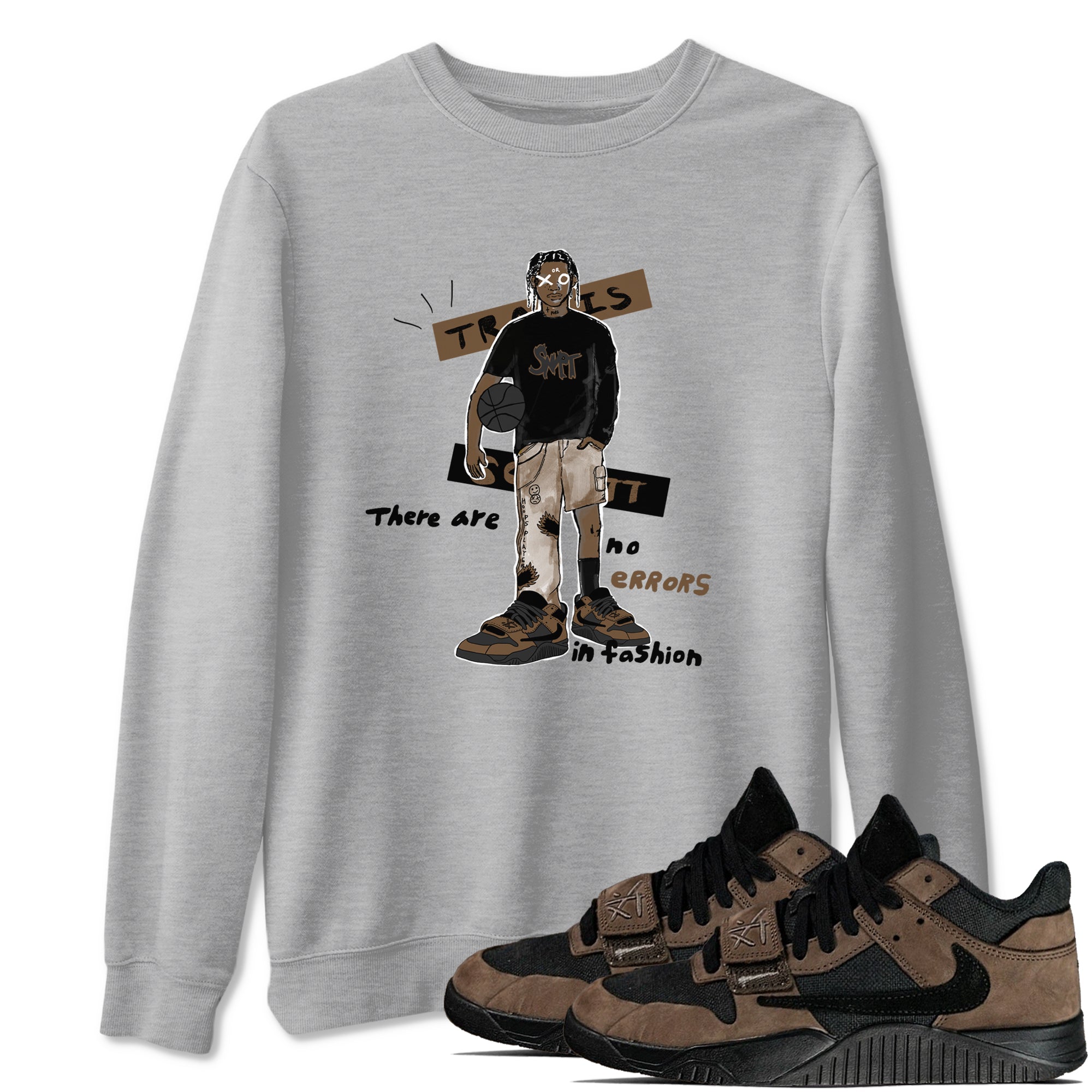 No Errors In Fashion snkmatch Tees - Jordan Jumpman Jack Travis Scott Dark Mocha