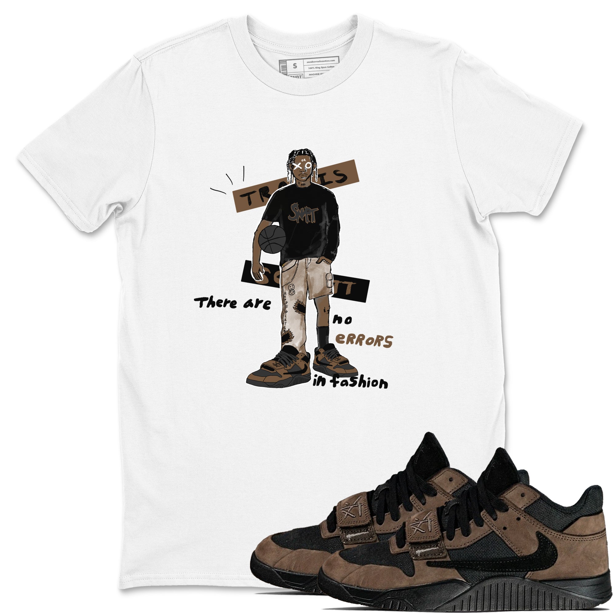 No Errors In Fashion snkmatch Tees - Jordan Jumpman Jack Travis Scott Dark Mocha