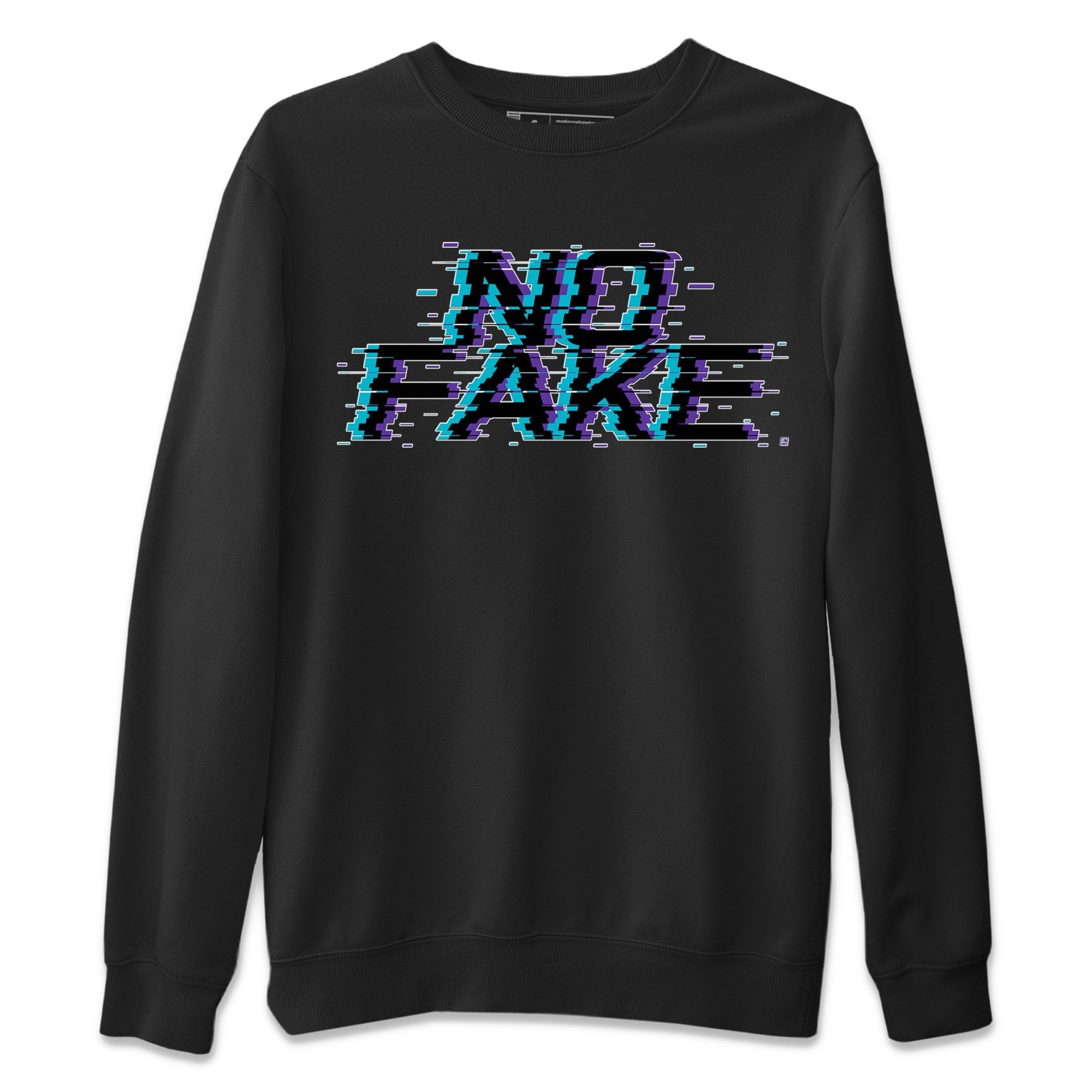 No Fake Glitch snkmatch Tee - Air Jordan 6 Aqua