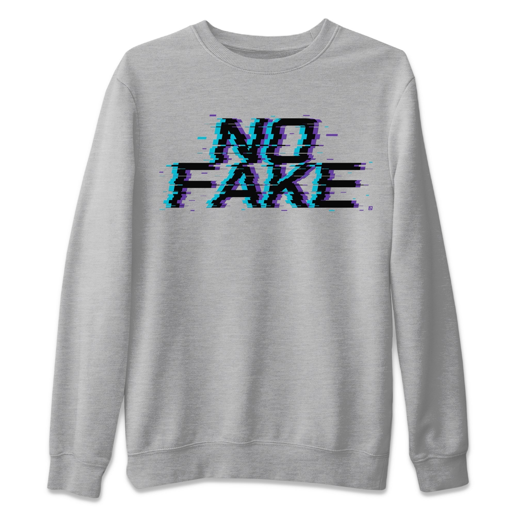 No Fake Glitch snkmatch Tee - Air Jordan 6 Aqua